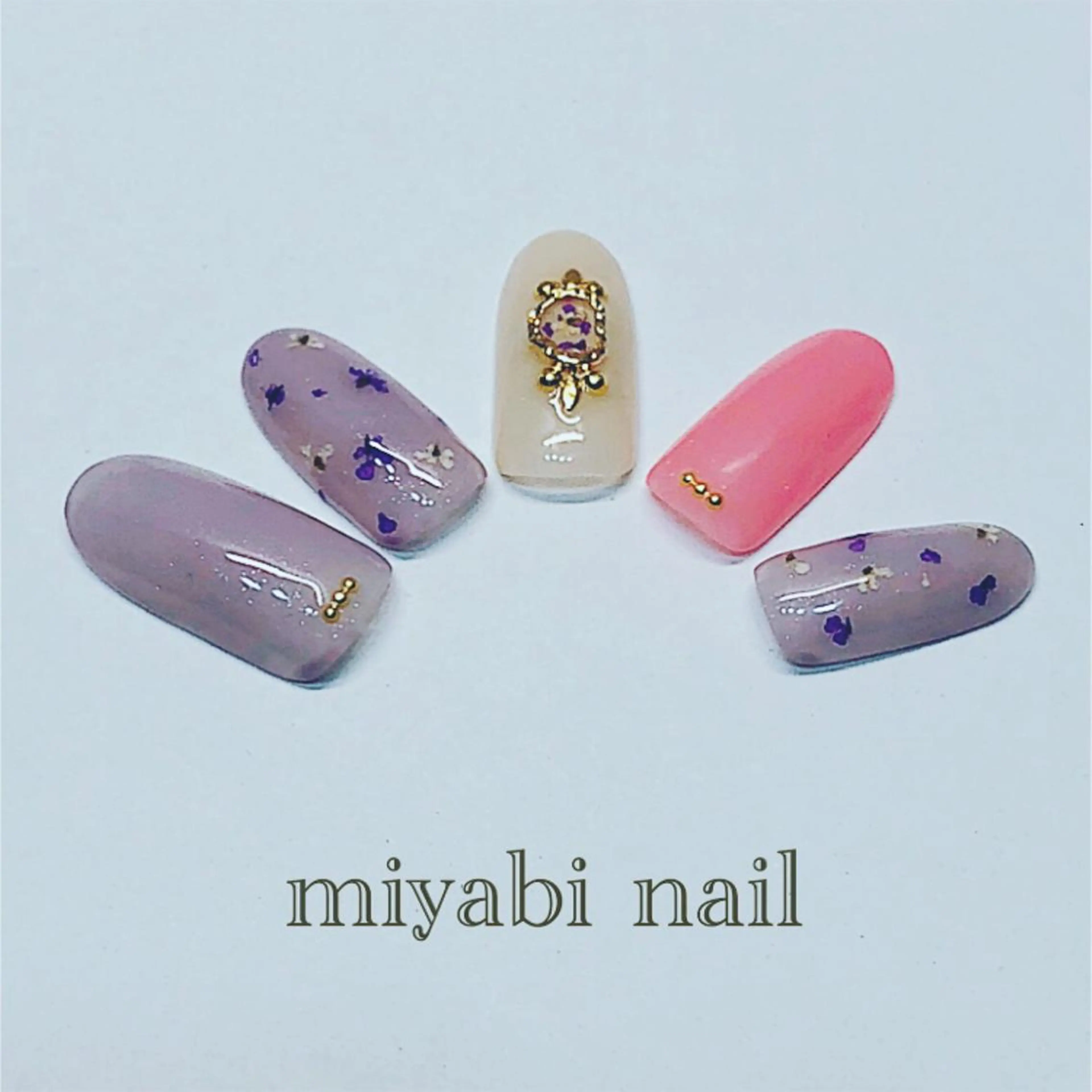 ネイル miyabi nail 桂川駅近くのネイルデザイン