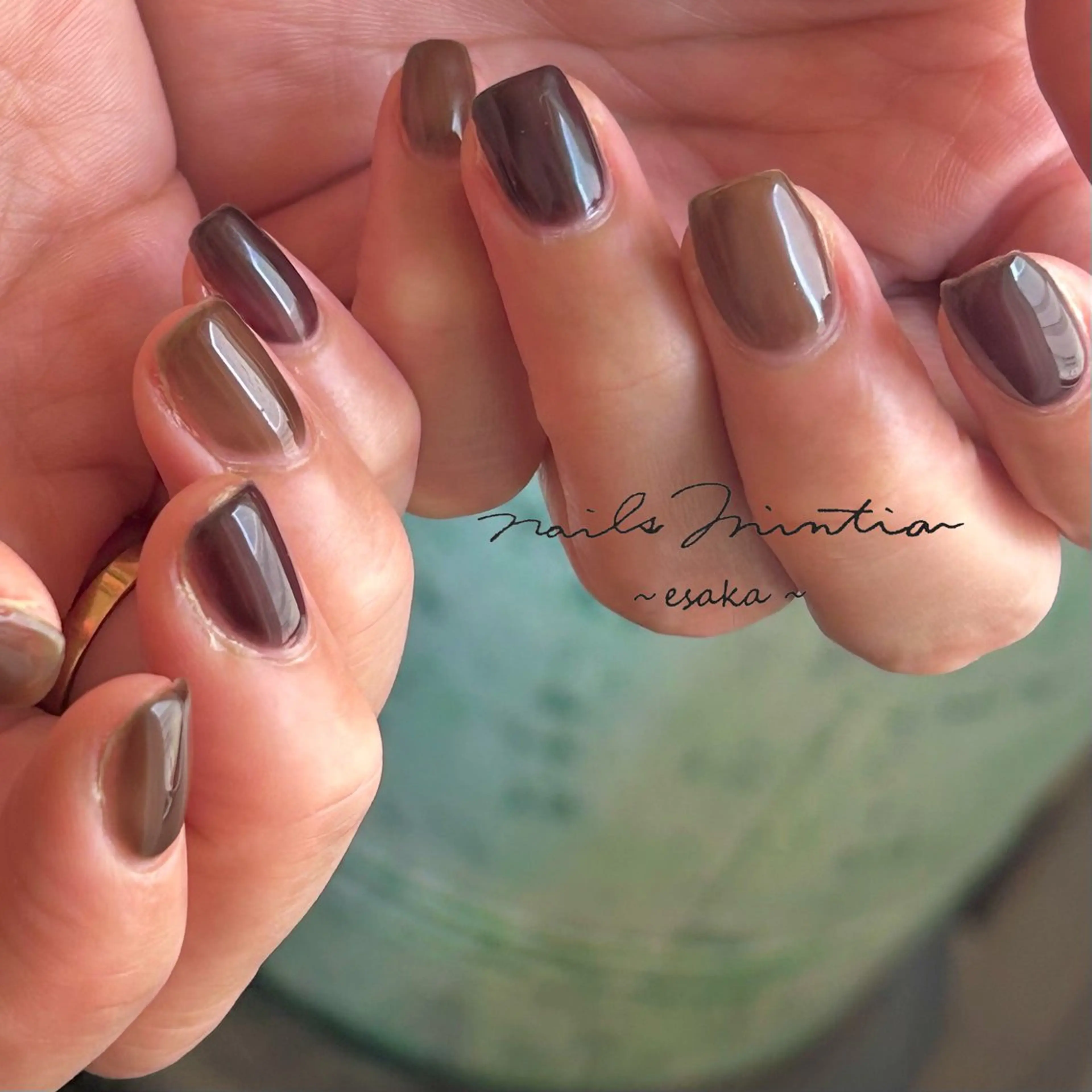 ネイル クリアネイル ハンドネイル nails Mintia ～esaka～所属・松本 麻子のネイルデザイン