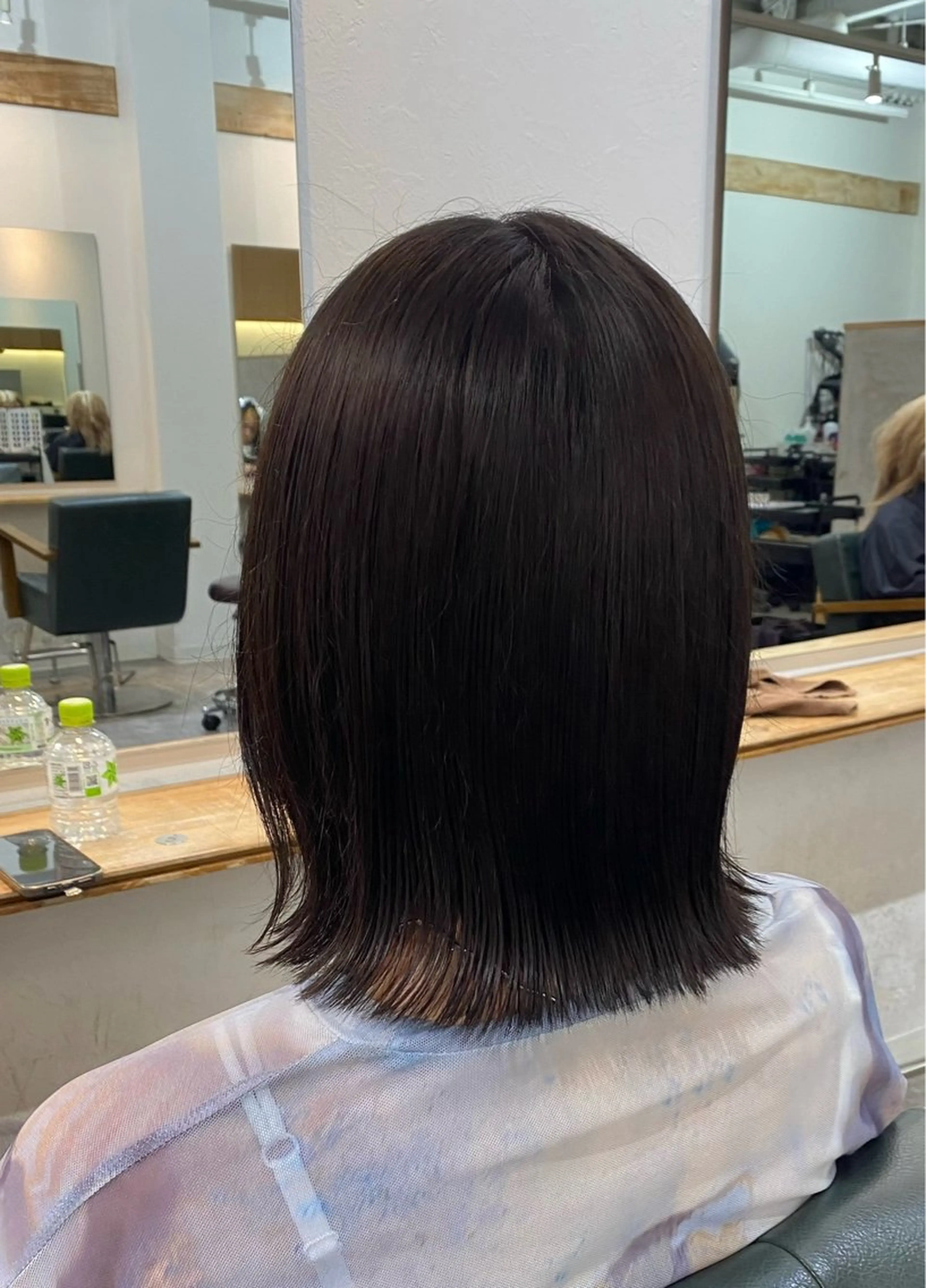 ミディアム カラー ブラウンカラー iso chihiroのヘアスタイル