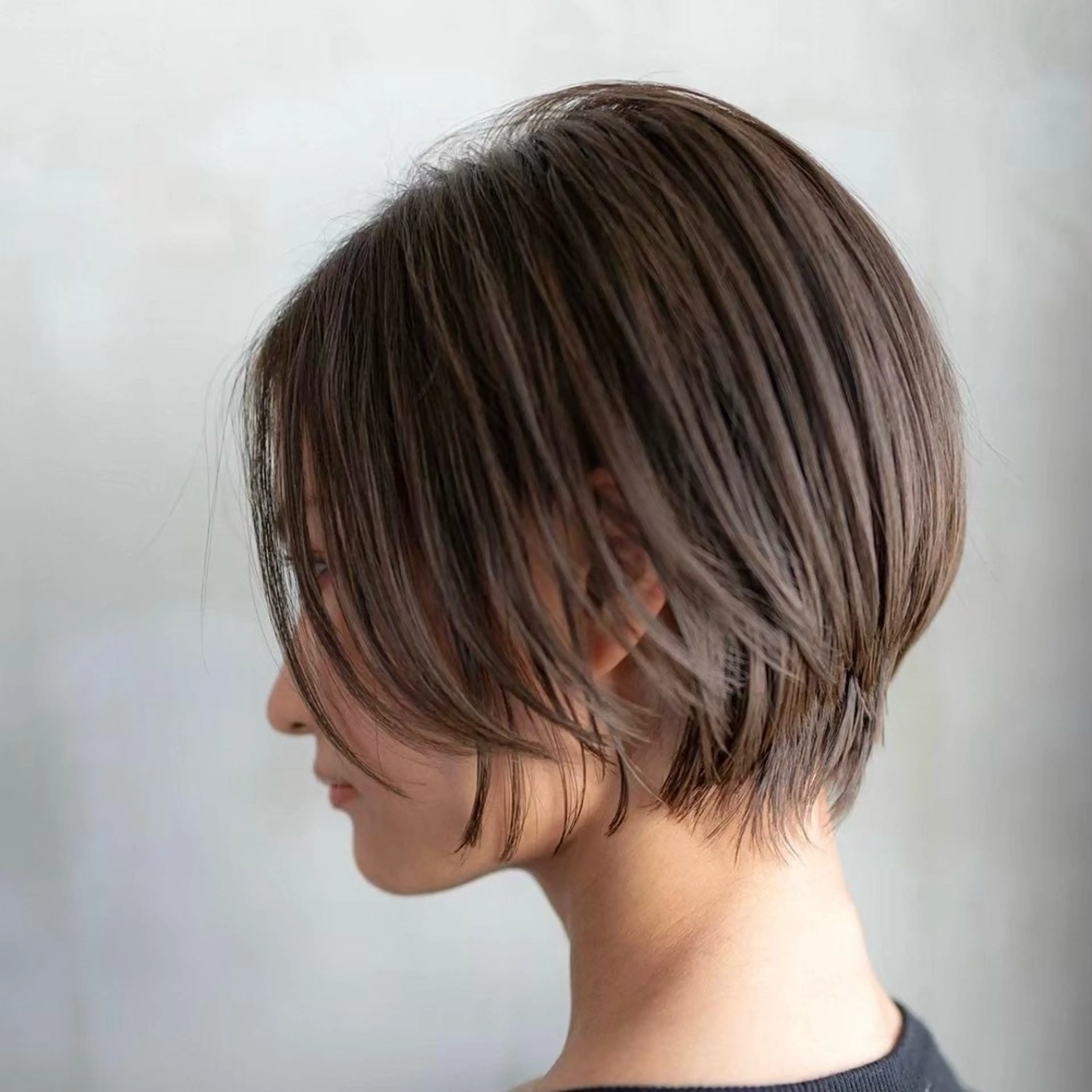 ショート カラー カット ヘアカラー 縮毛矯正 トリートメント 渋谷ボブ/レイヤー ボブ田中航平のヘアスタイル