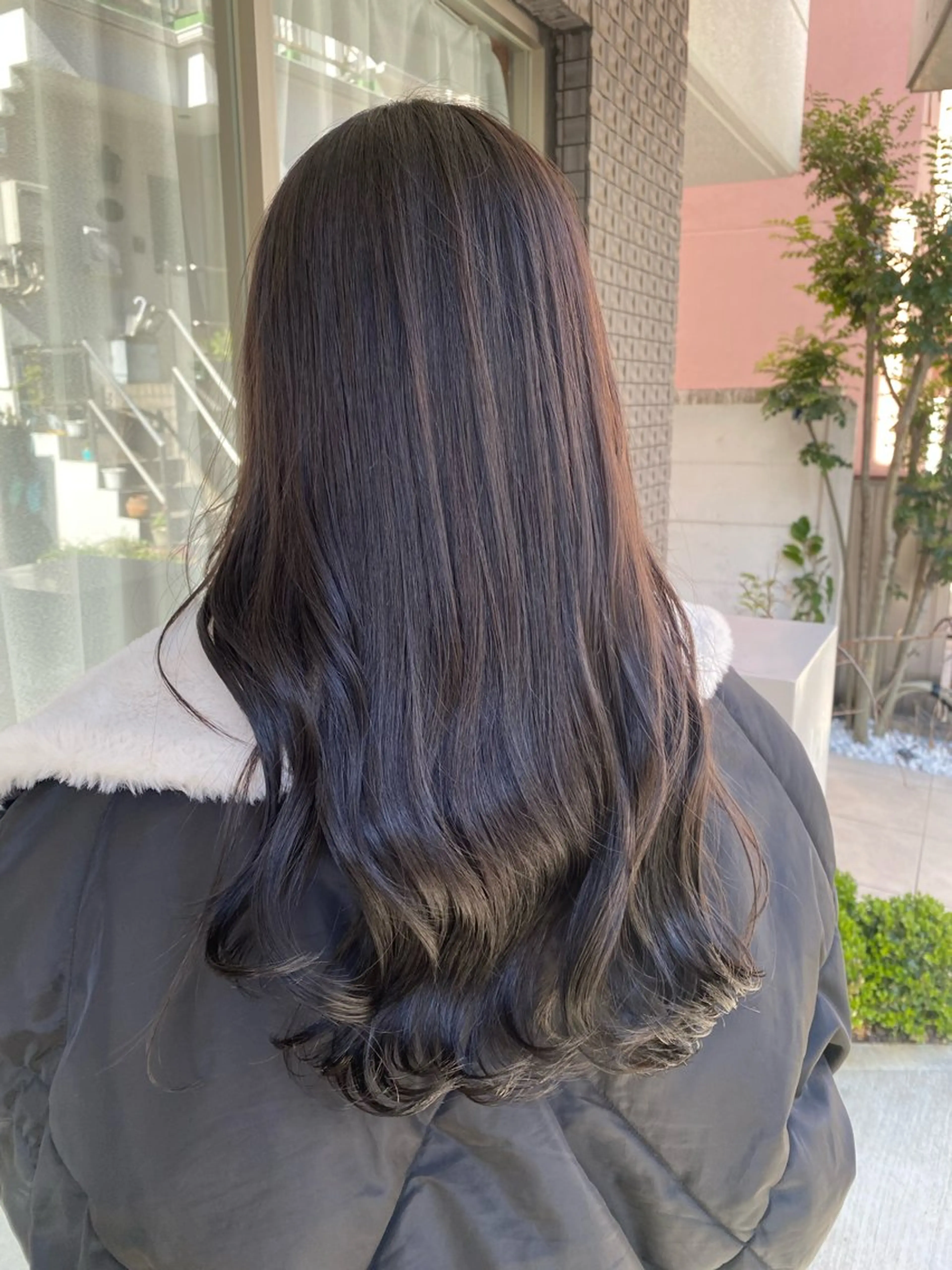 ロング カラー グレージュ グレージュ/透明感/ 韓国ヘア/RISAのヘアスタイル
