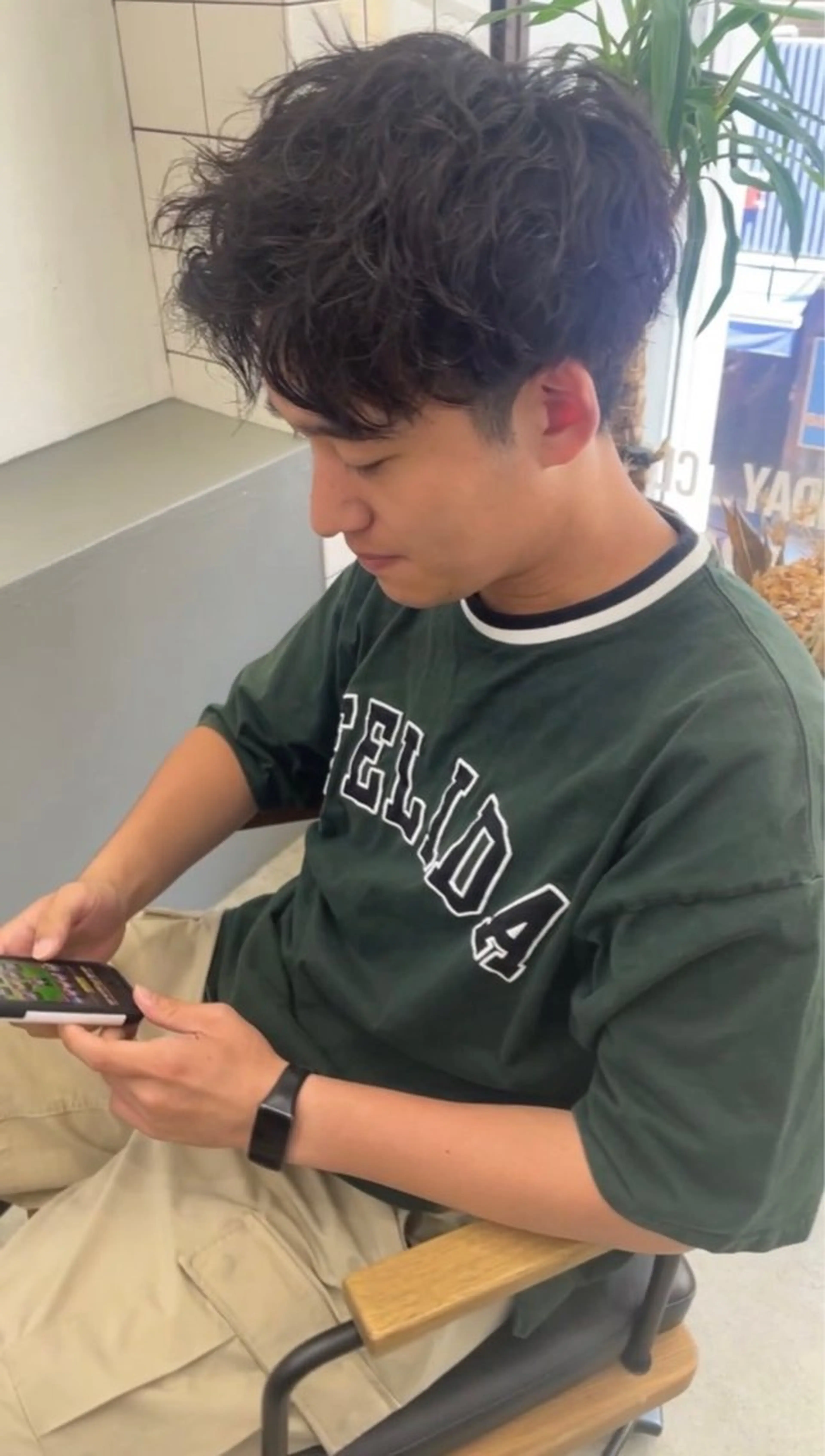 ショート パーマ メンズ カット パーマ メンズ専門サロン wokeのヘアスタイル