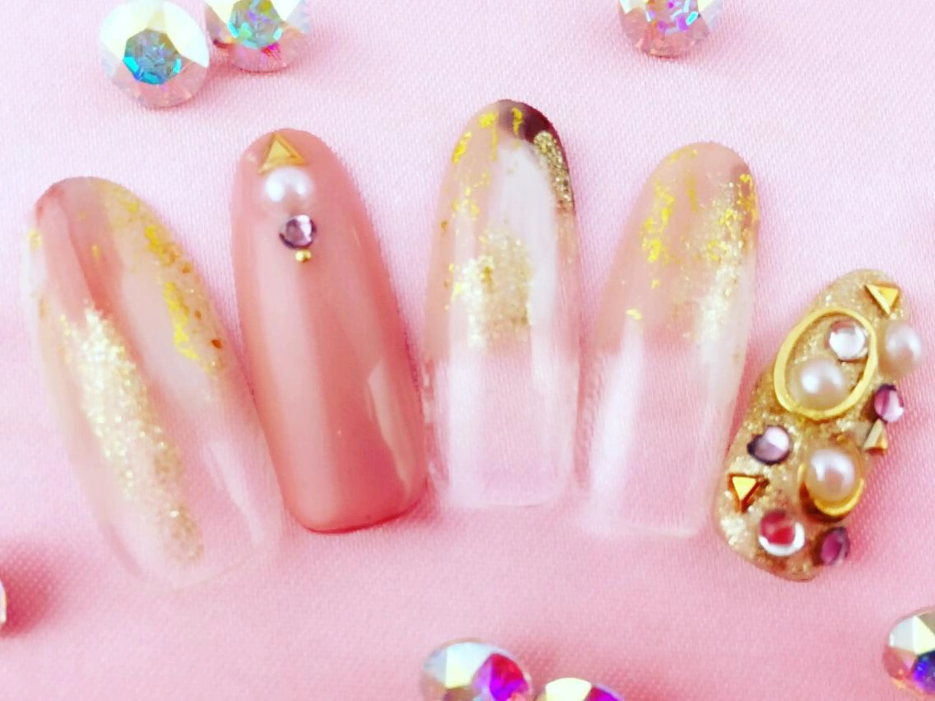 ネイル アートネイル フットネイル 卒業式 ミラーネイル 持ち込み NAILSGOGO shibuyaのネイルデザイン