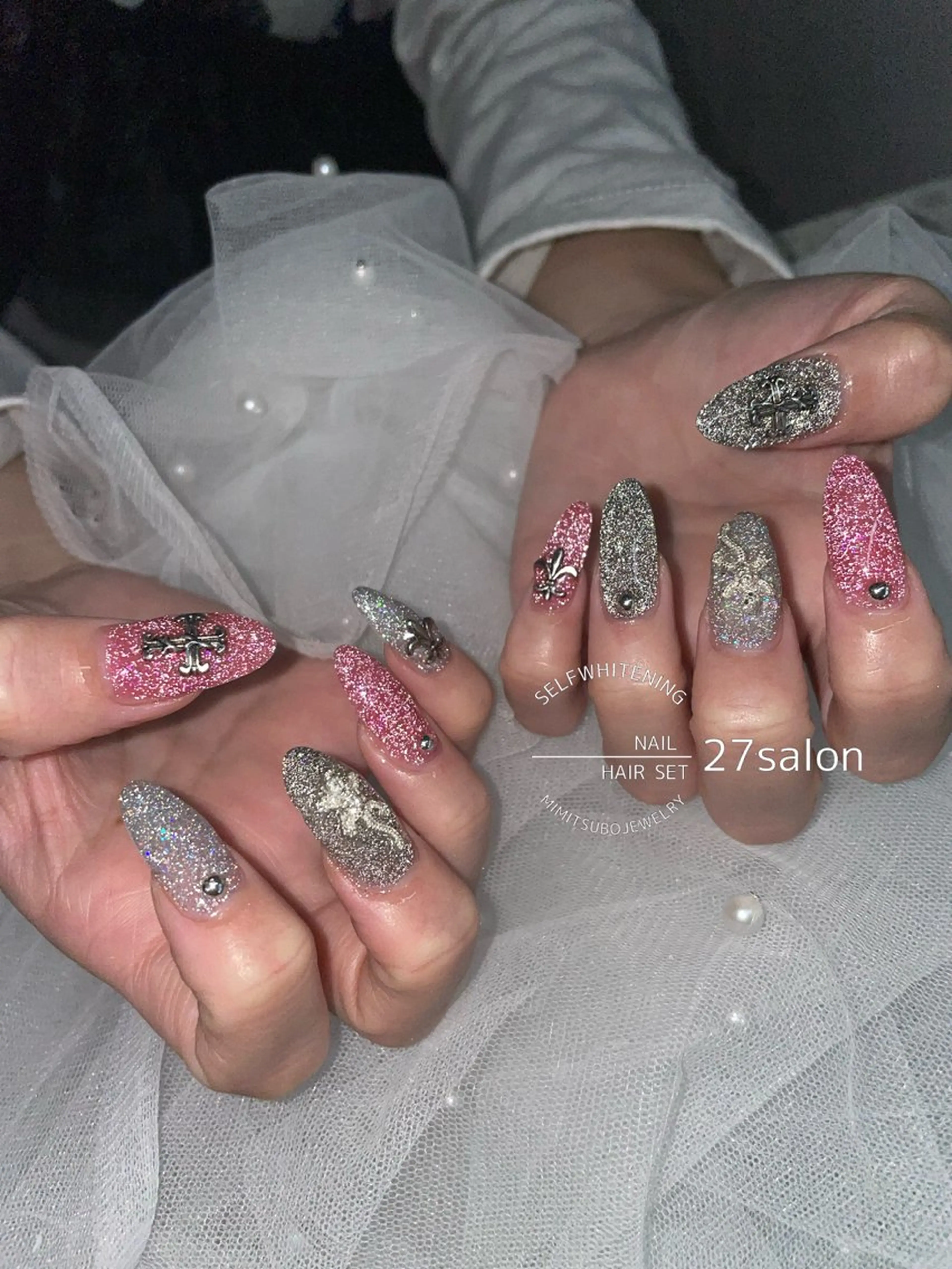 ネイル フラッシュネイル ハンドネイル 27salon yuinaのネイルデザイン