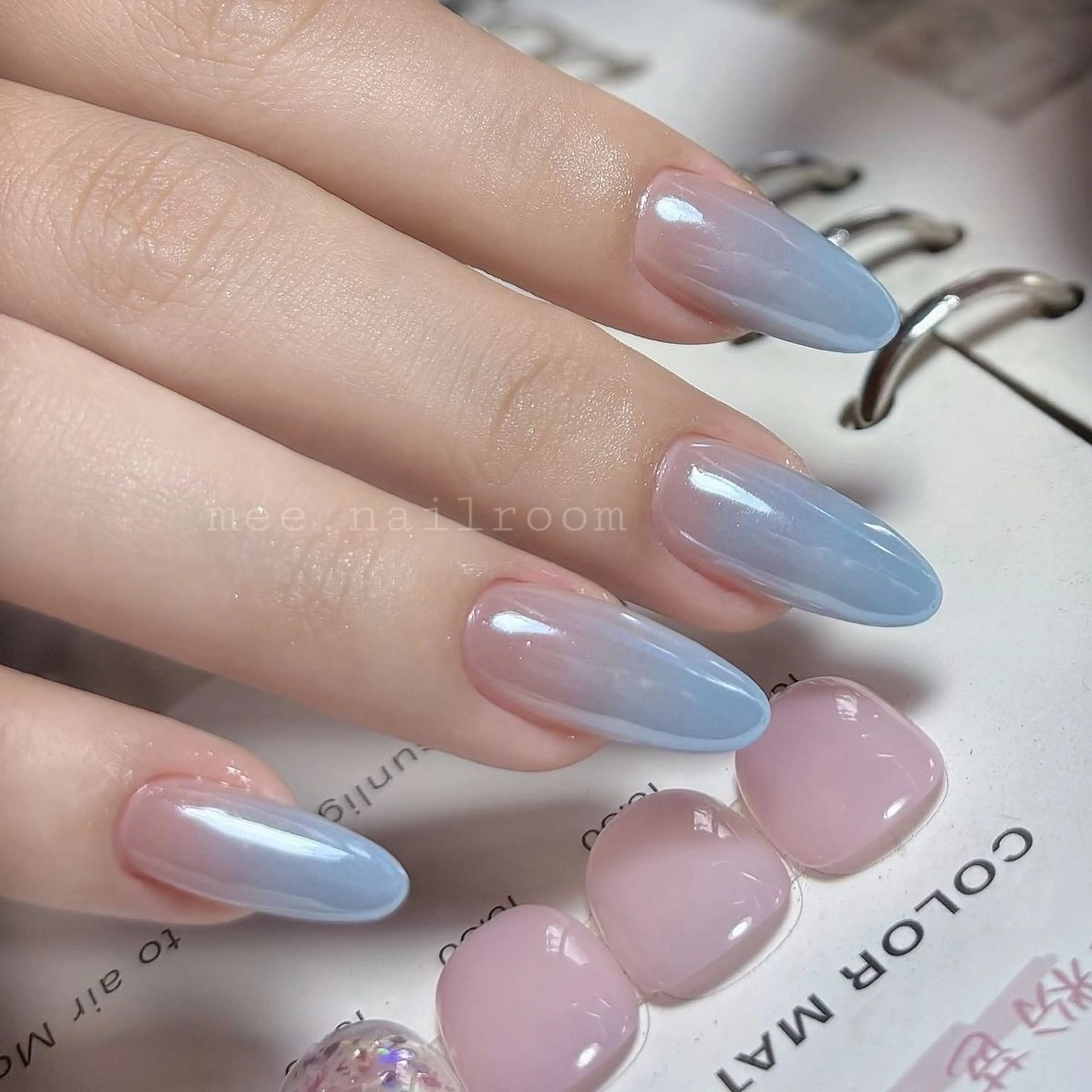 ネイル チークネイル フットネイル フレンチネイル グラデーション 韓国ネイル Yuki nail staffのネイルデザイン