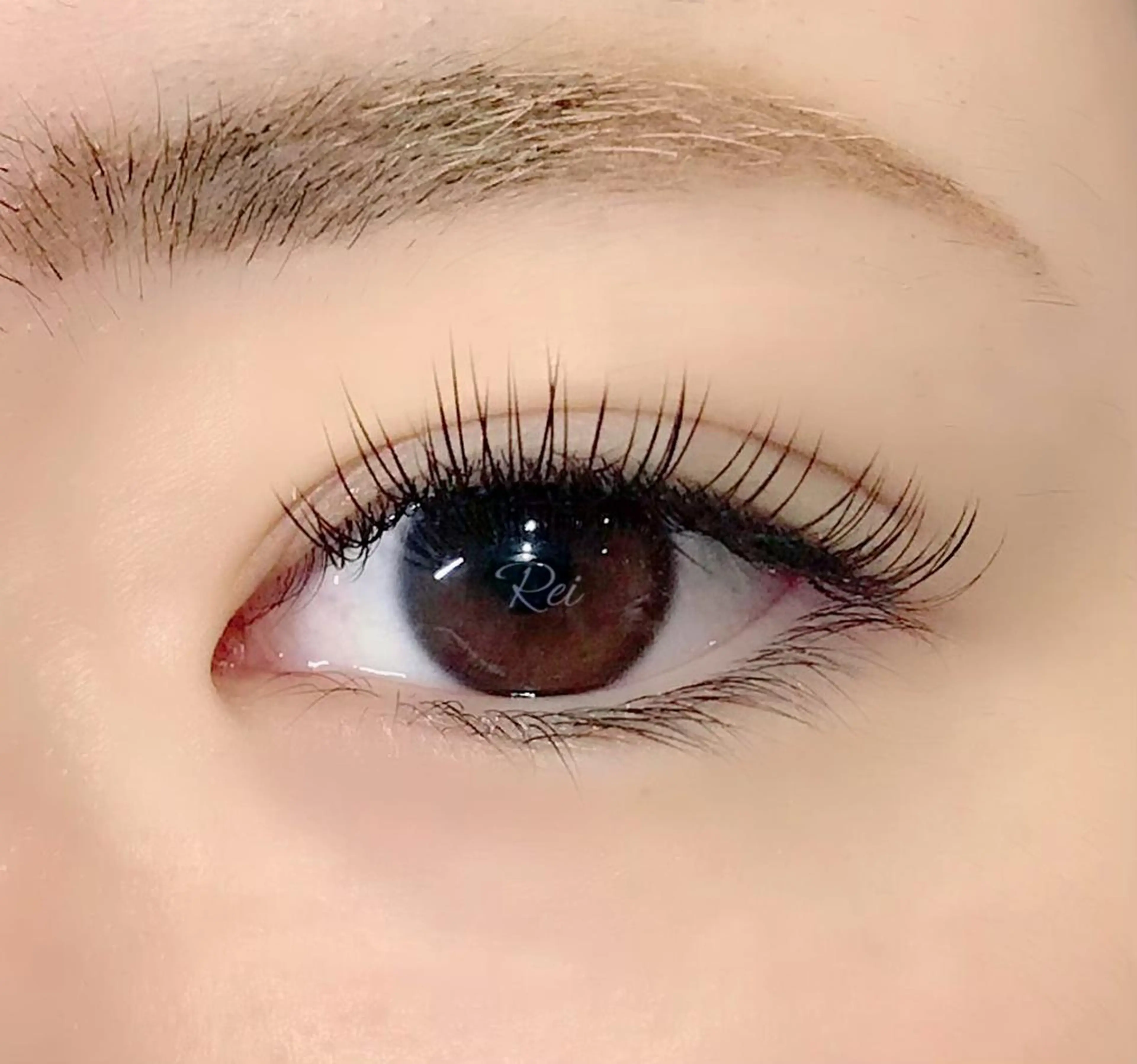 マツエク・マツパ フラットラッシュ REI eyelashのマツエク・マツパデザイン