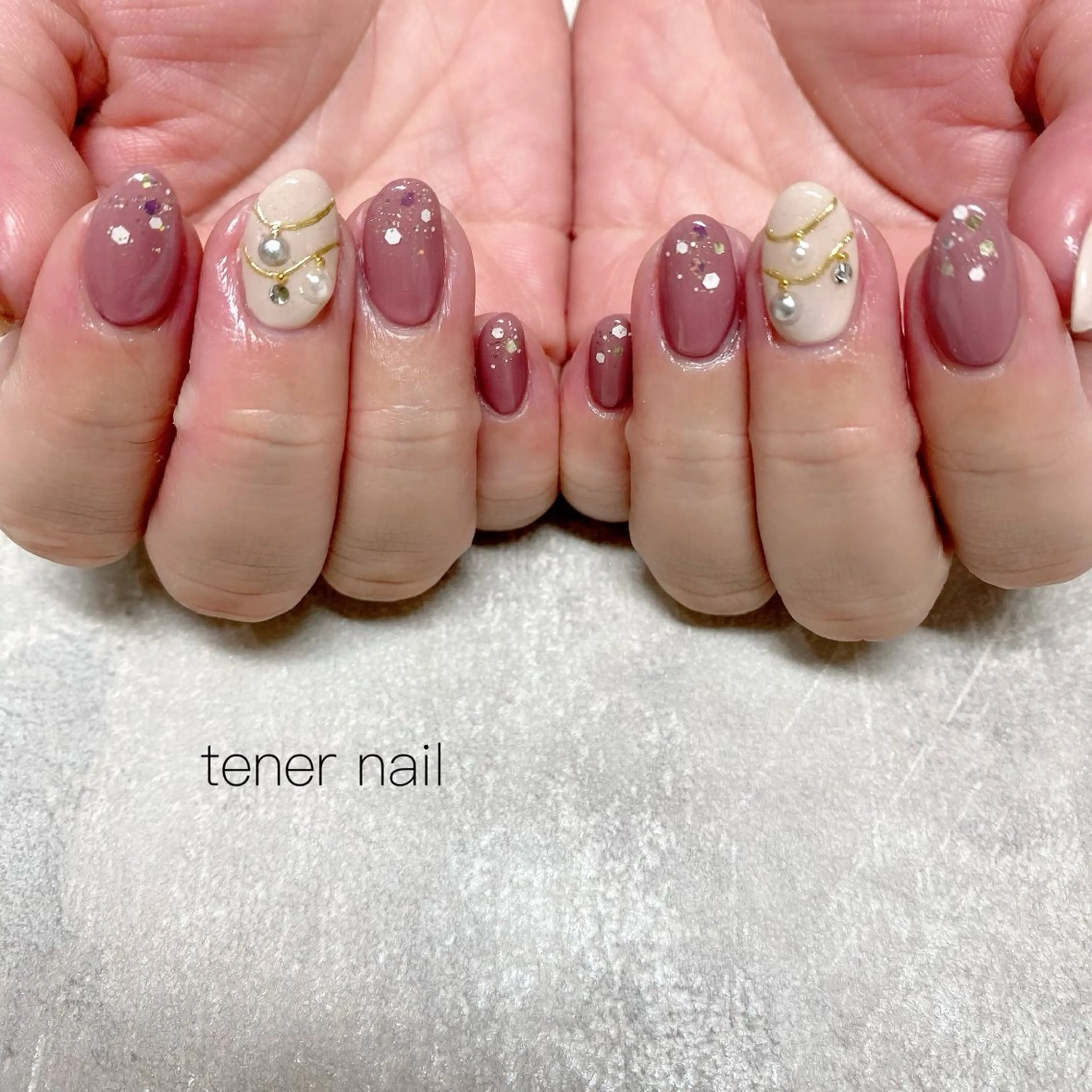 ネイル 冬ネイル クリスマス ハンドネイル tener  nail  テネルネイル所属・テネルネイル tener nailのネイルデザイン