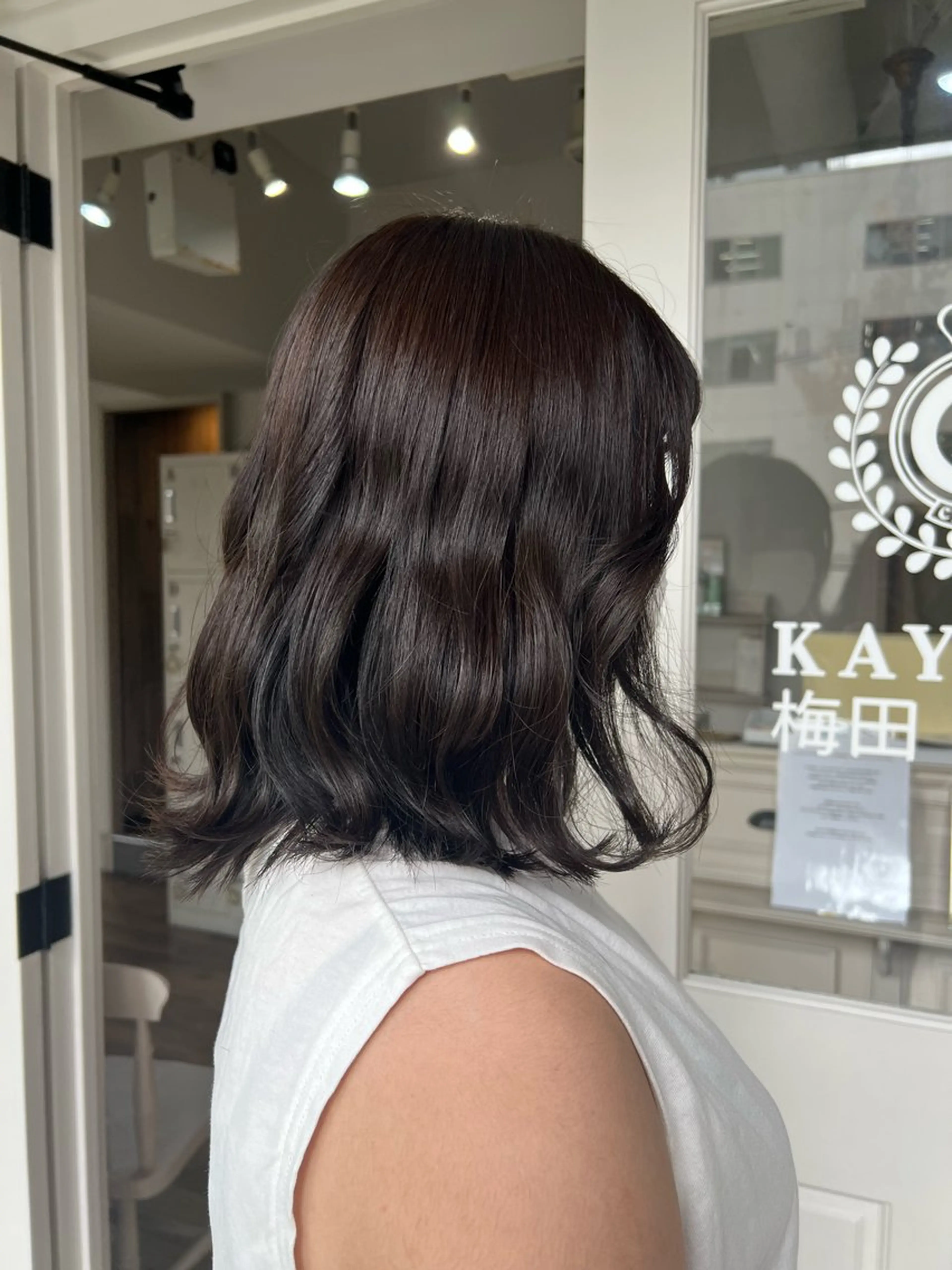 ミディアム カラー ブラウンカラー グレージュ 髙橋 秀果のヘアスタイル