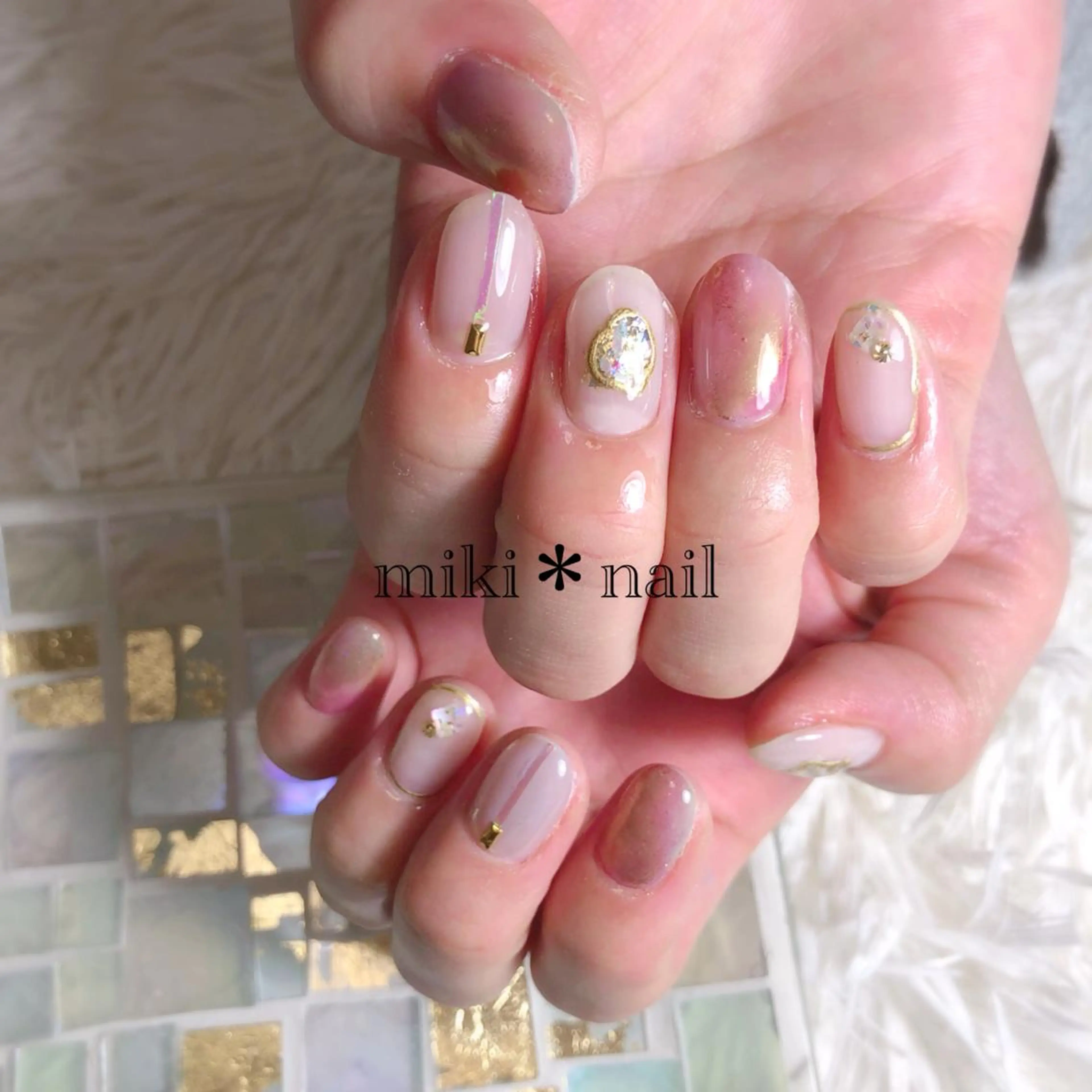 ネイル ニュアンスネイル ハンドネイル 田村 未来のネイルデザイン