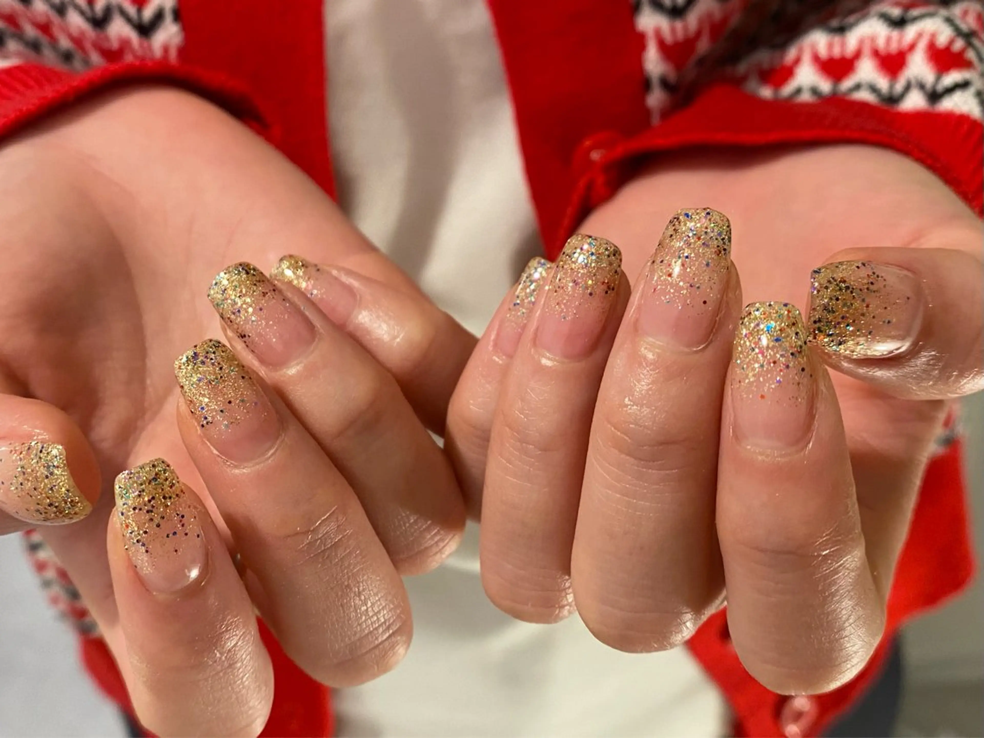 ネイル キラキラネイル ラメ(グリッター) ラメグラデーション ハンドネイル repos-ルポ-所属・repos-ルポ- misuzu🌿のネイルデザイン