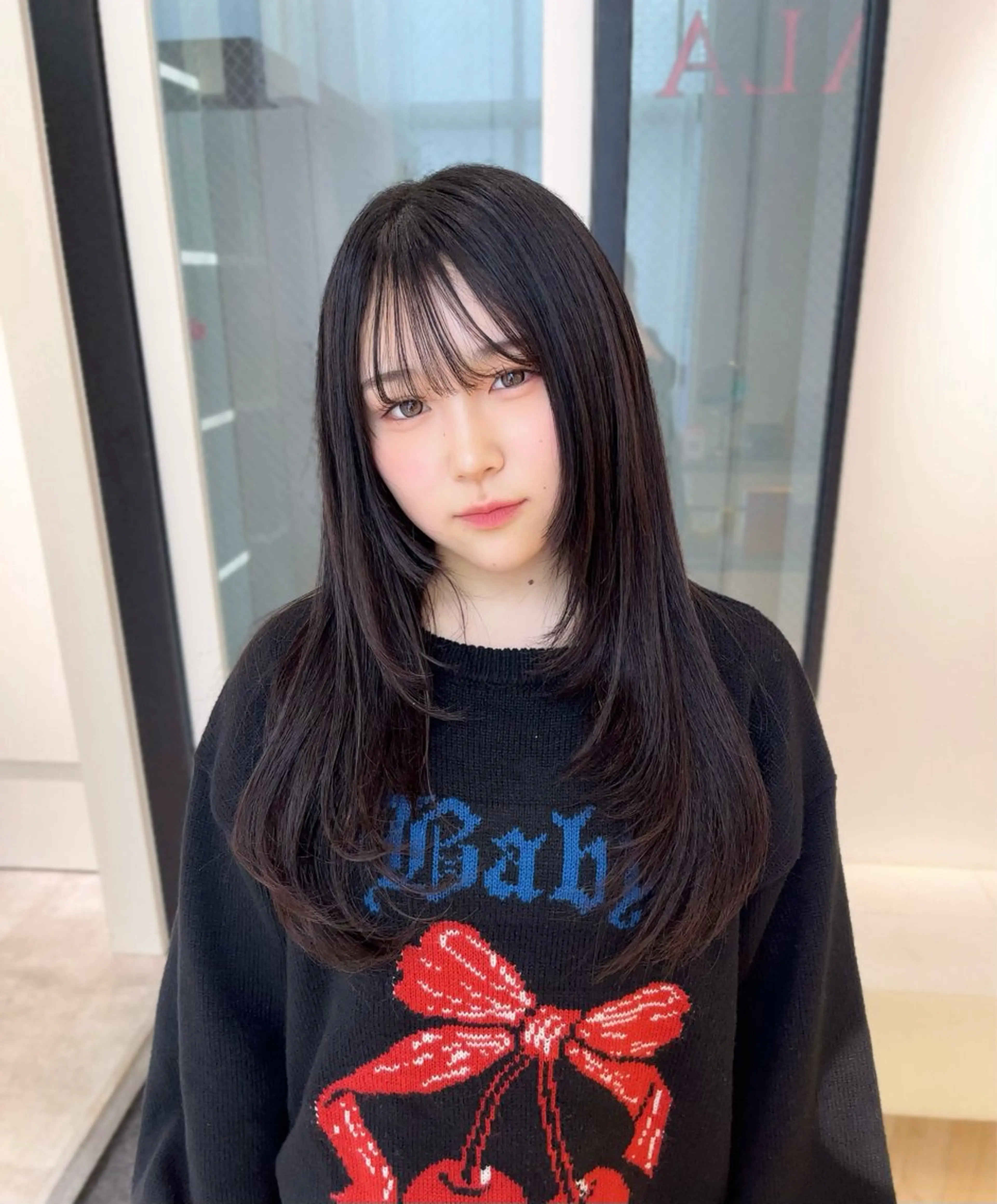 ロング 学生 レイヤーカット カット ヘアカラー ParveMix / 山本 玲南🫧🪽のヘアスタイル