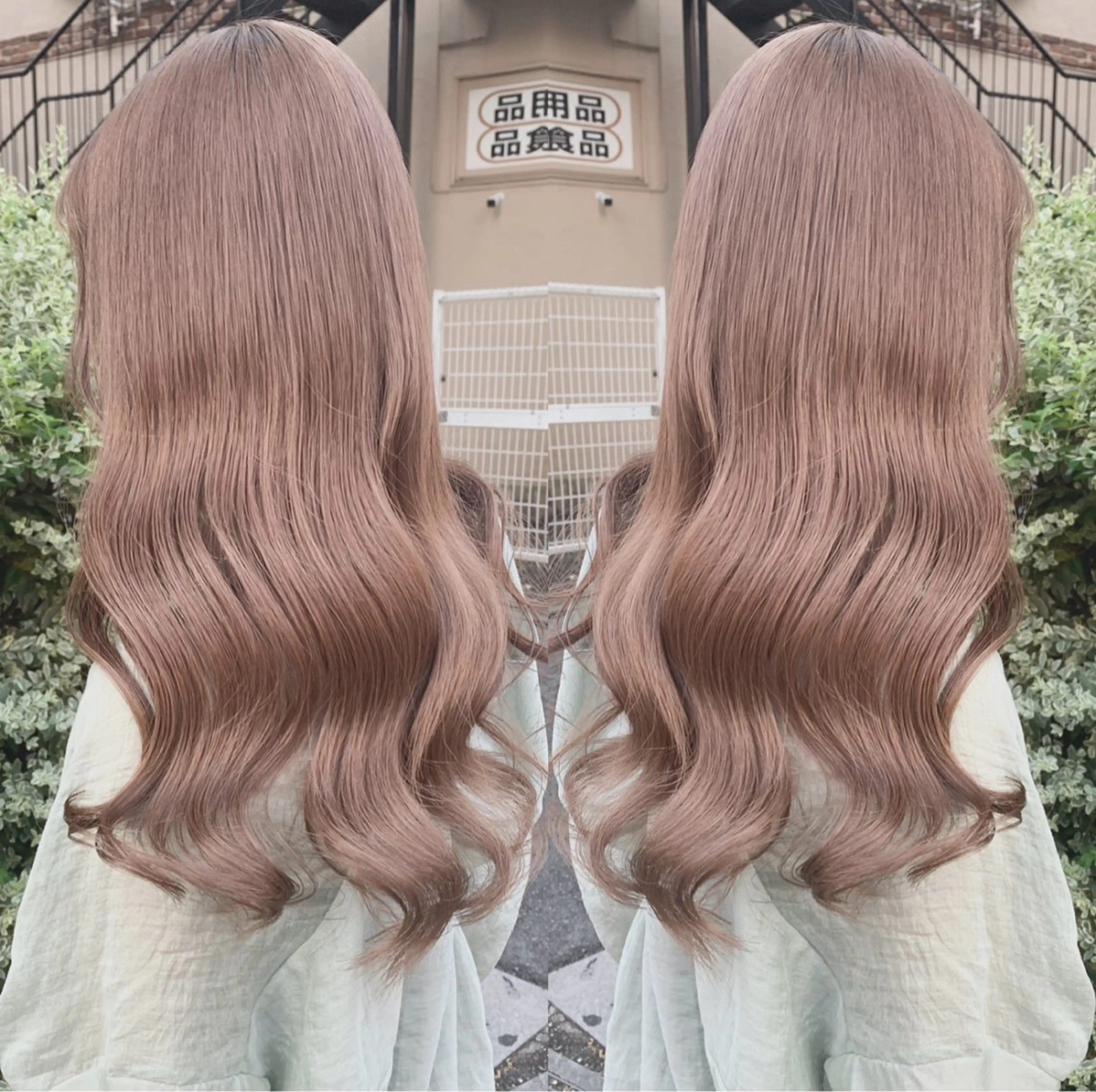 セミロング カラー あおき りゅうせいのヘアスタイル