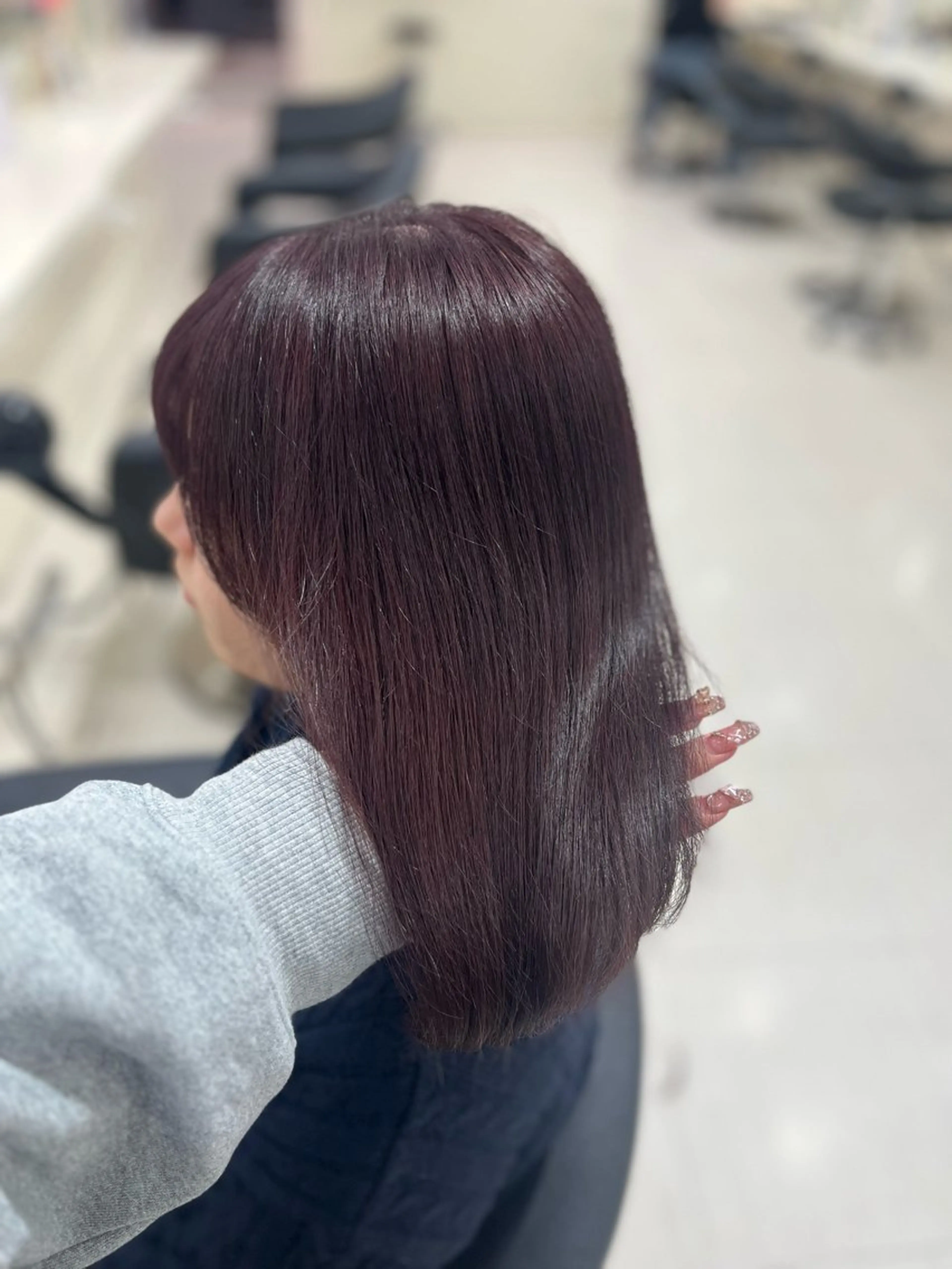 カラー ヘアカラー トリートメント ベージュ・ラベンダー カラー🎀りりのヘアスタイル