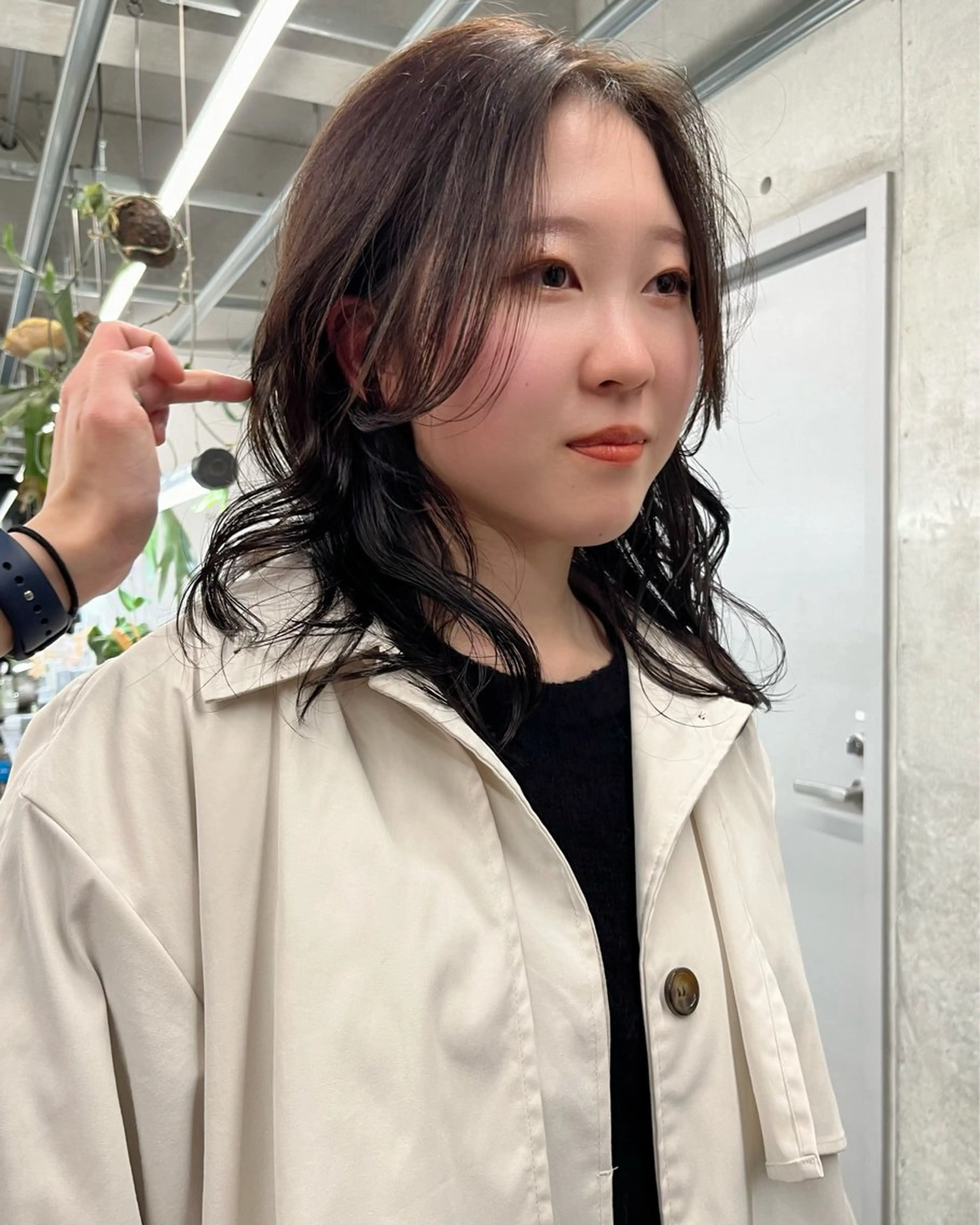 ミディアム カラー カット ヘアカラー ダブルカラー/ ケアブリーチ/クニトのヘアスタイル