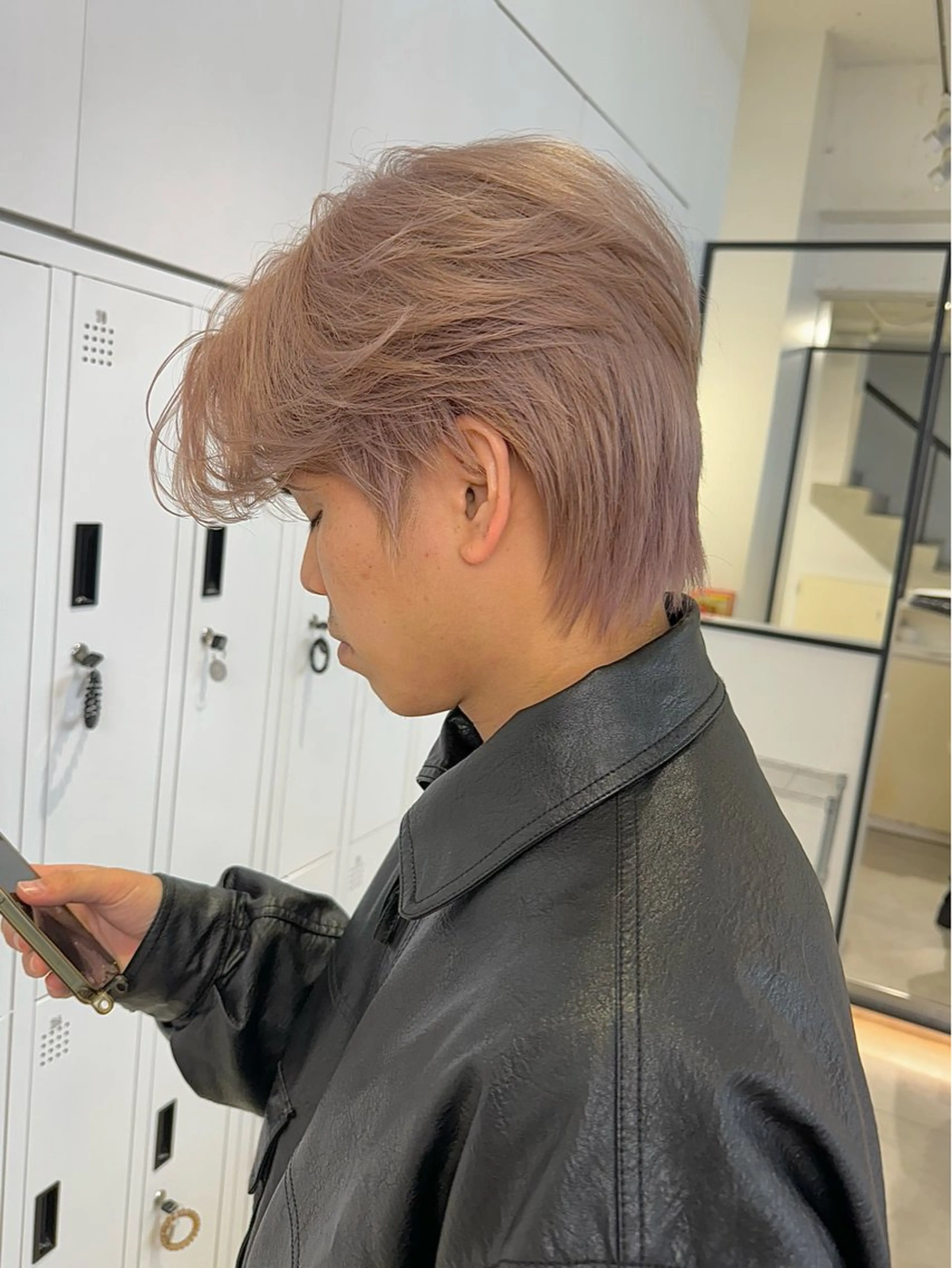 カラー メンズ ヘアカラー 🇰🇷カルマパーマ kaito🇰🇷のヘアスタイル