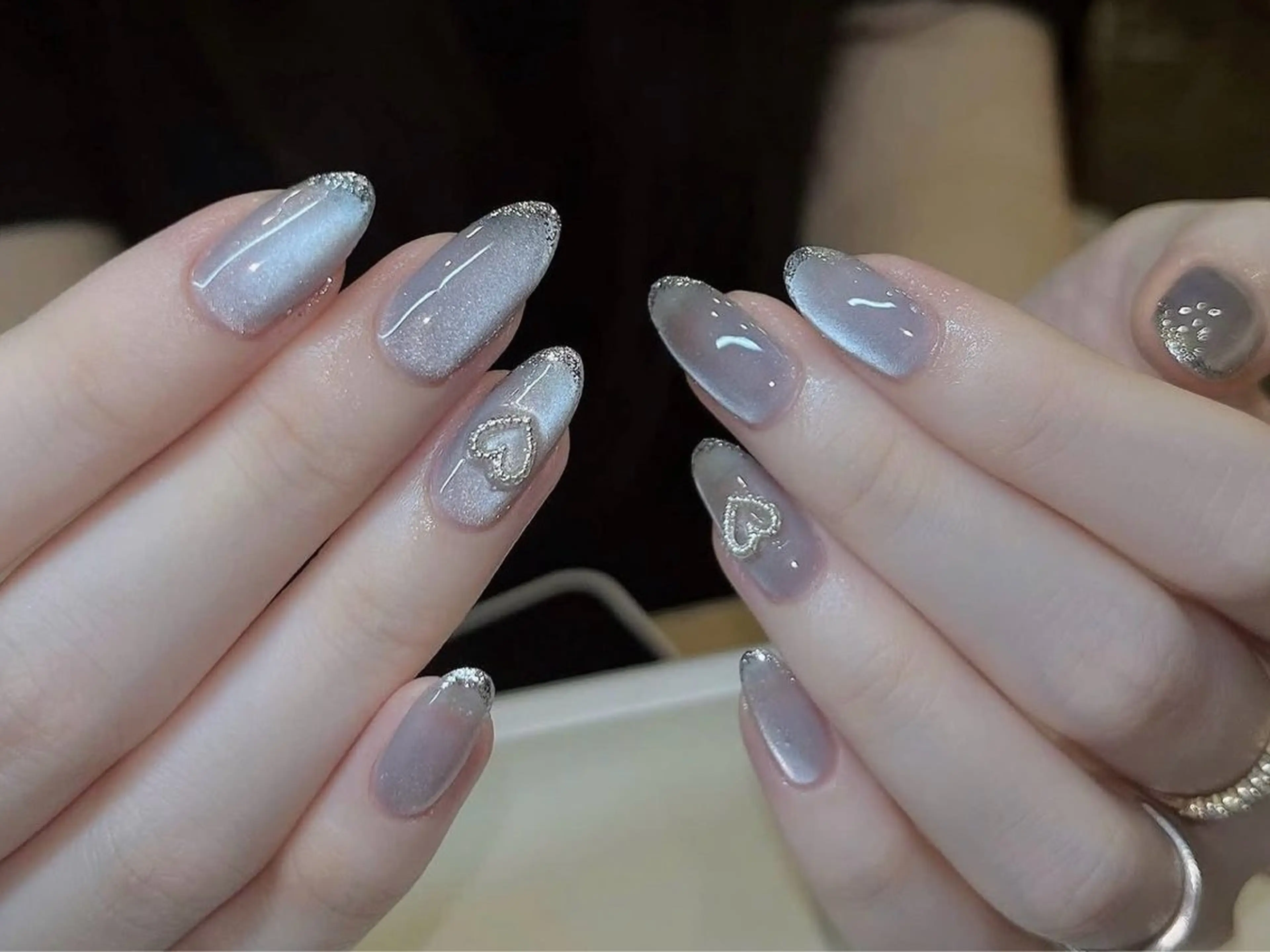 (初回限定定価)¥7000-¥5600¥🉐マグネット/オーロラ/フレンチネイル🌷🧲の写真