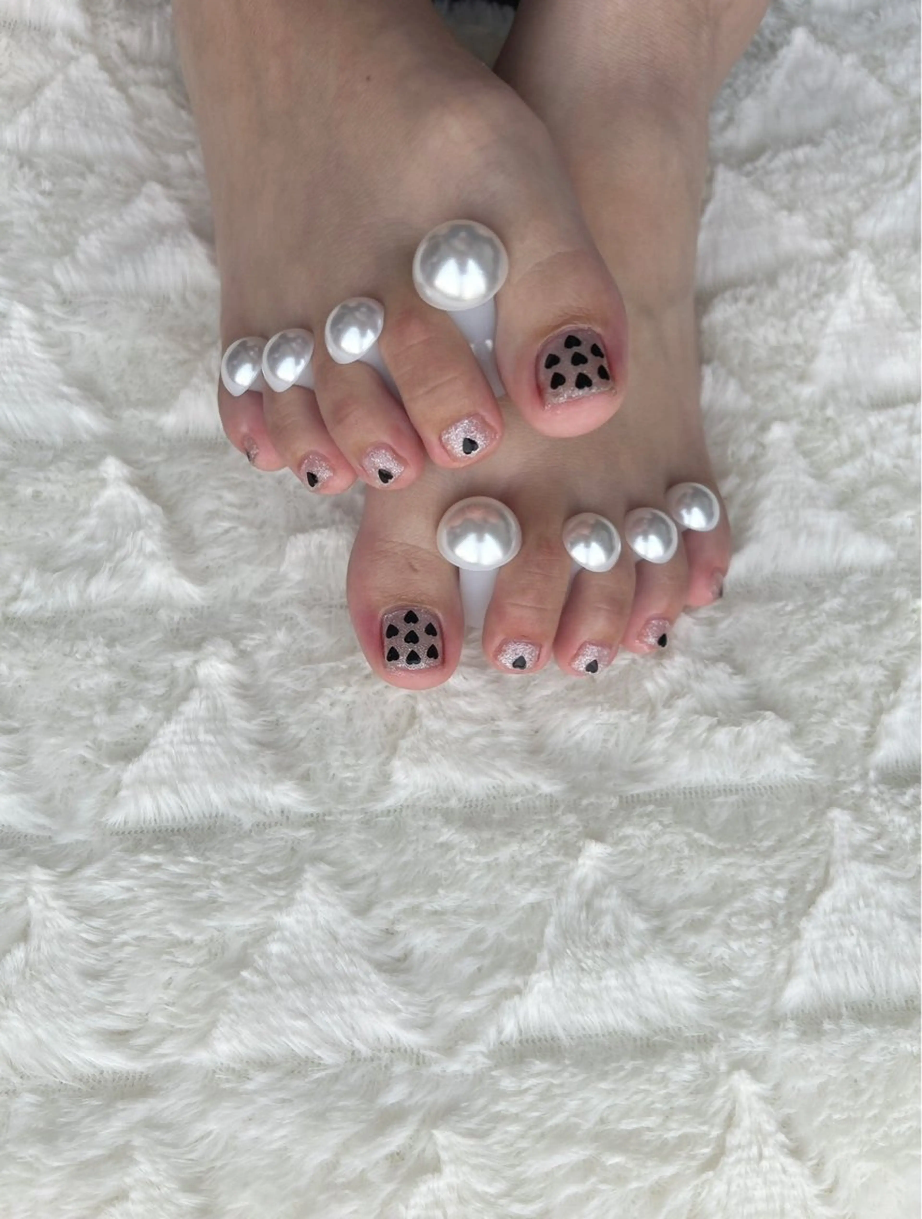 ネイル フットネイル ハート フットネイル moka nail所属・moka nailのネイルデザイン