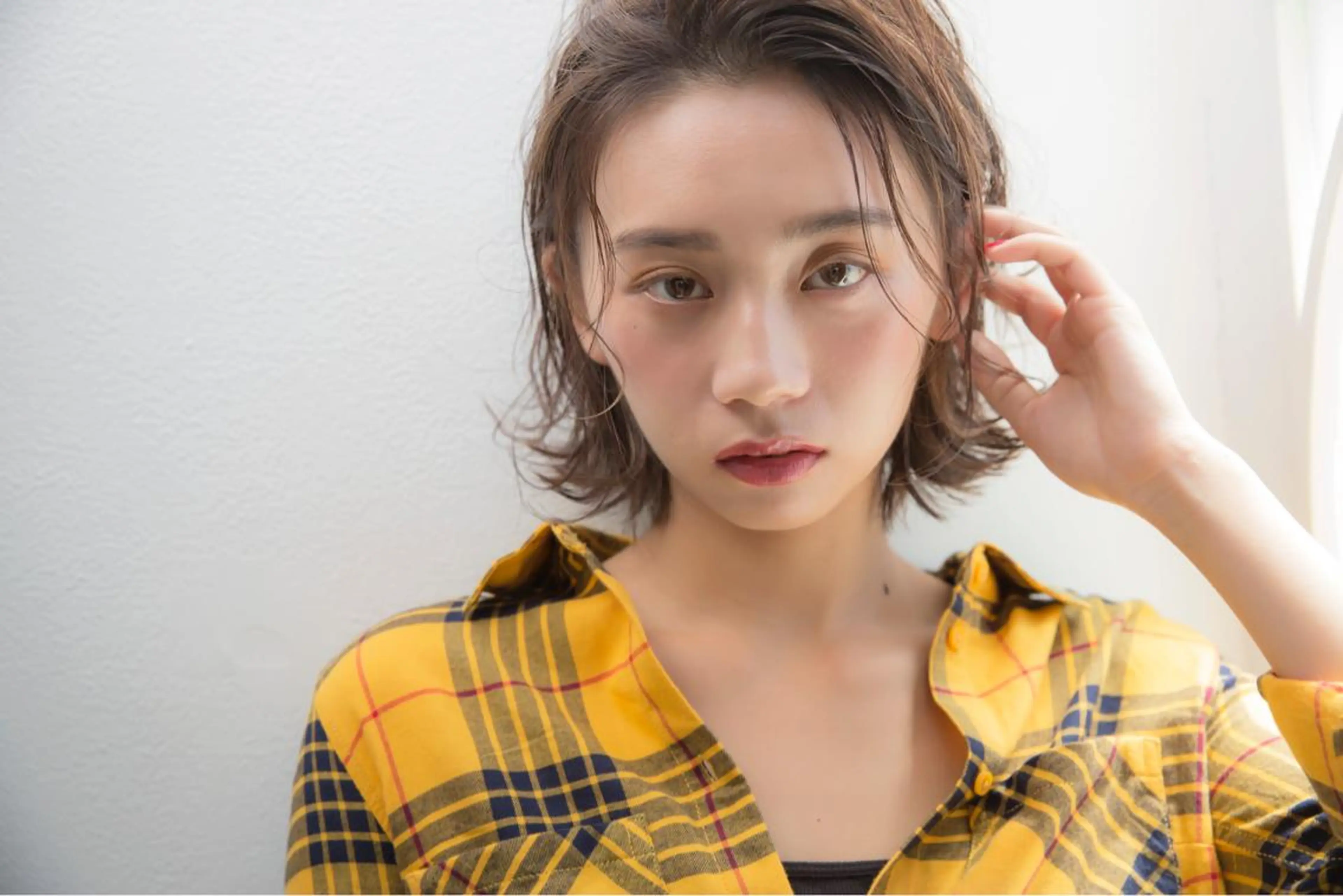 ミディアム カット ヘアカラー attrait アトレ湘南台所属・💎ブリーチ／ボブ 💎ハルのヘアスタイル