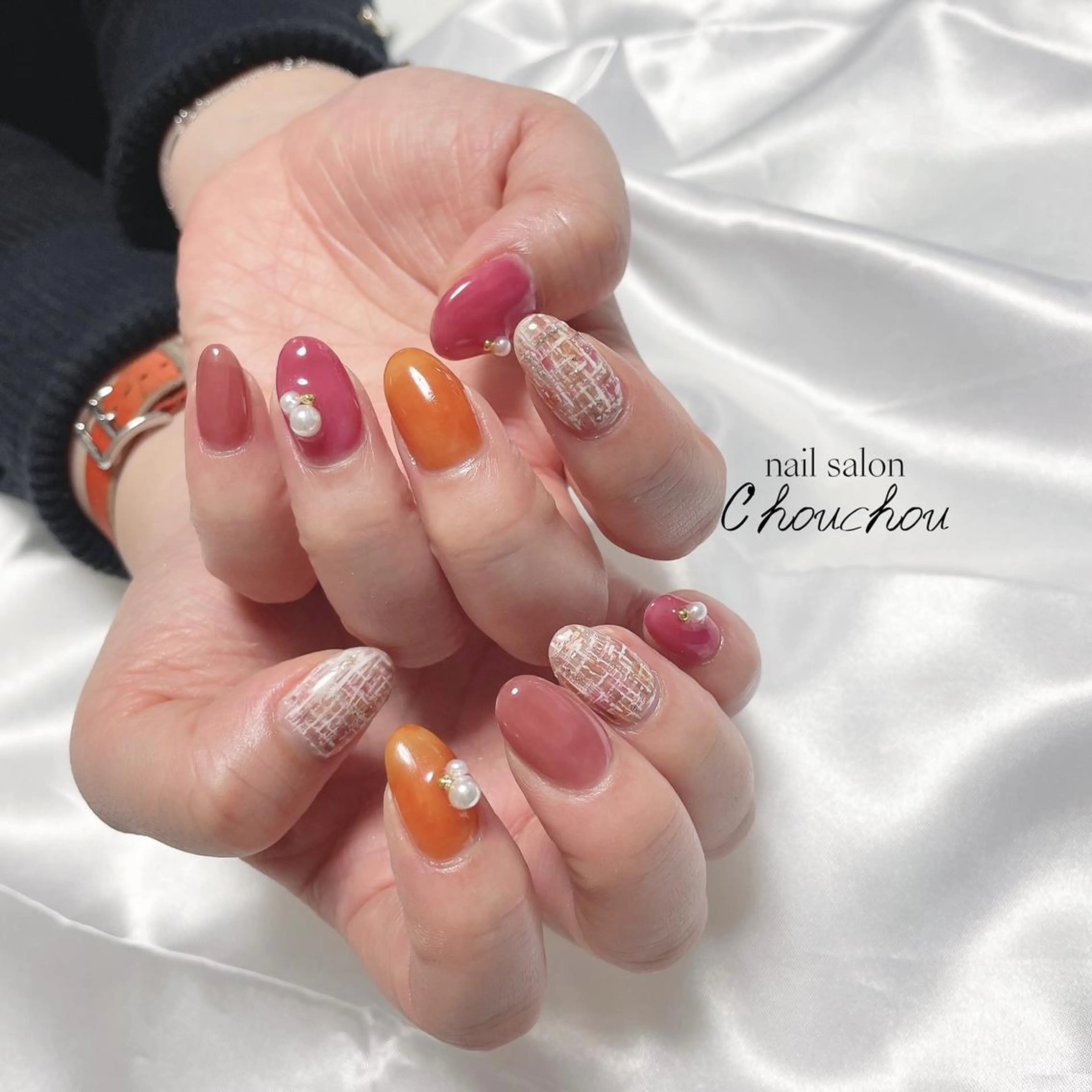 ネイル ツイードネイル C'hou chouのネイルデザイン