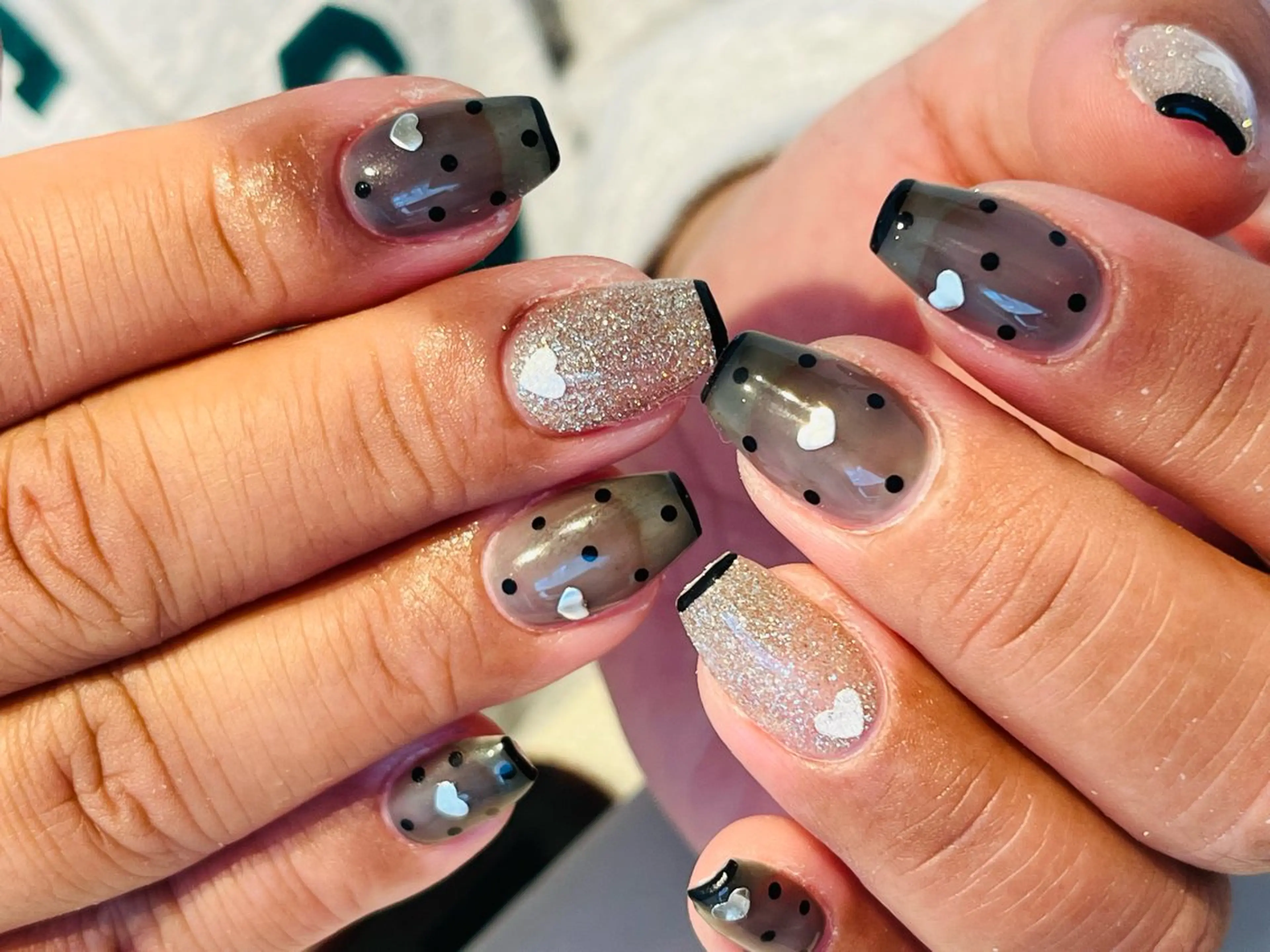 ★練習モデル★持ち込みデザイン90分💅画像を事前に送ってください！ストーンつけ放題(施術担当→美來👩の写真
