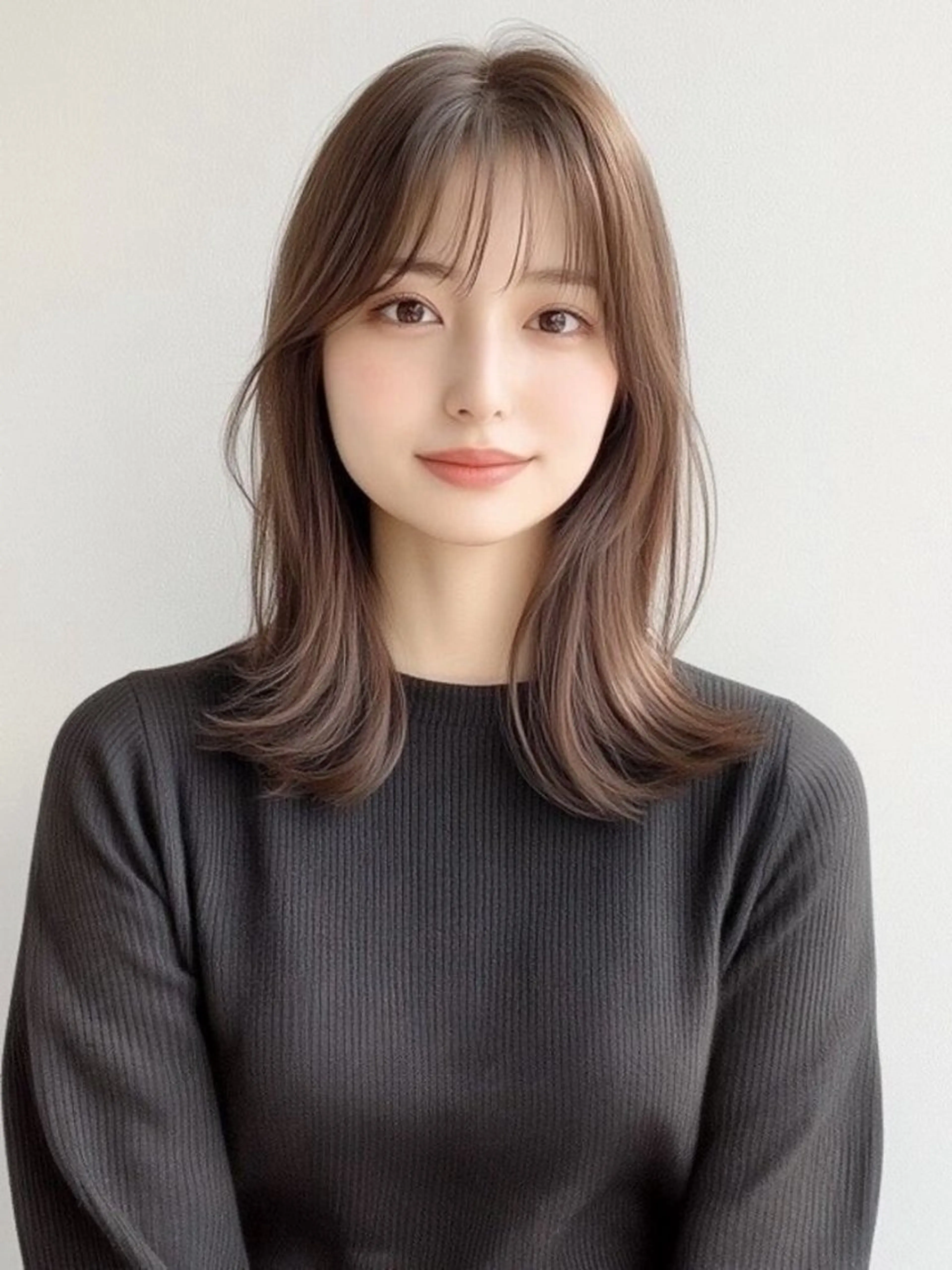 ミディアム カット ヘアカラー Chere rosso 金剛店所属・レイヤー/くびれ Chere   金剛のヘアスタイル