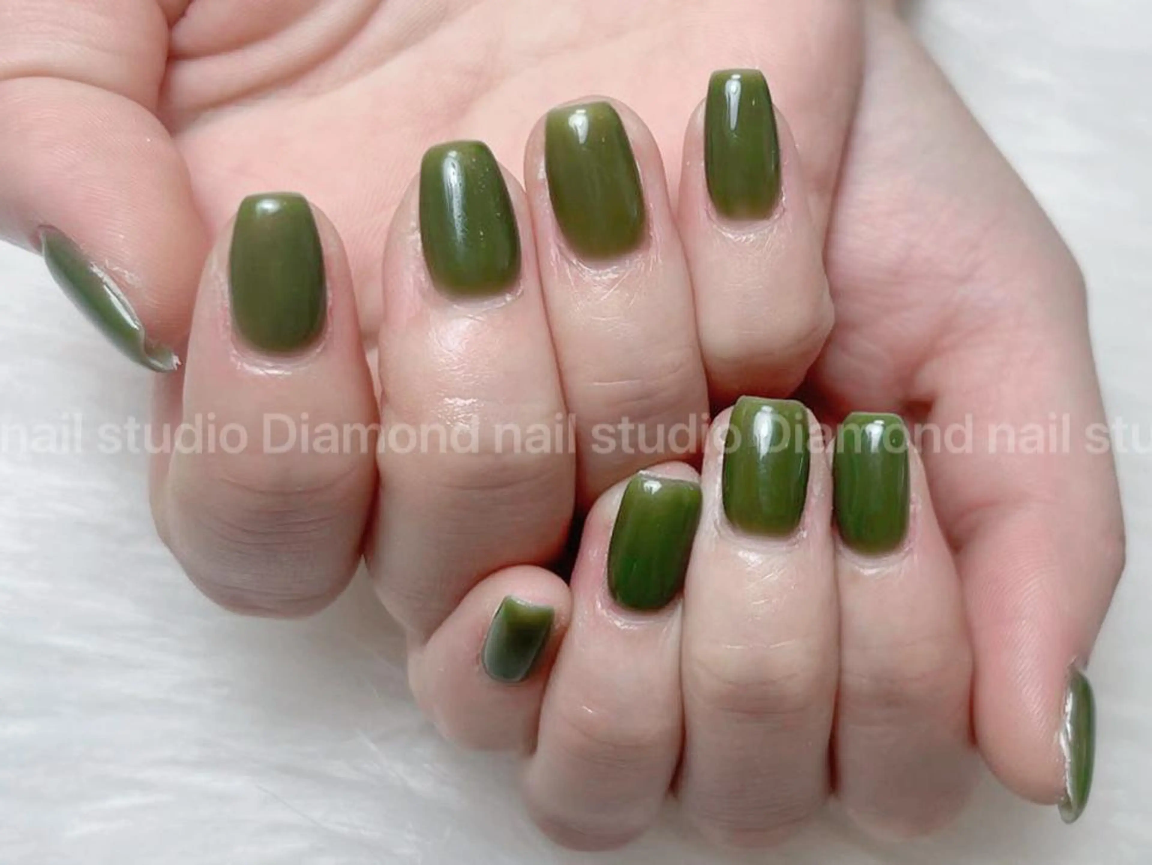 ネイル ワンカラーネイル ハンドネイル DIAMOND Nail🍒のネイルデザイン