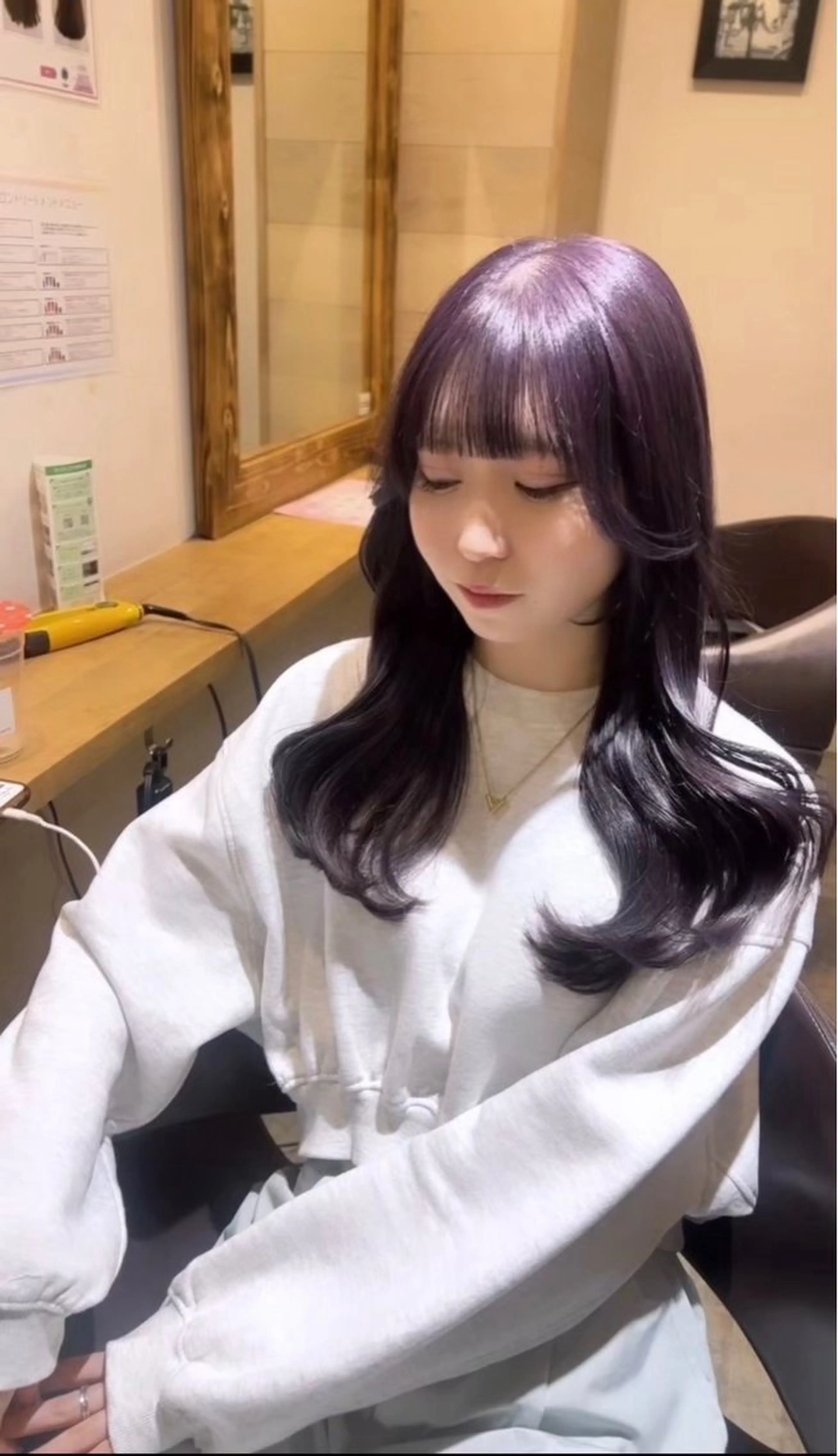 ロング カラー カット ヘアカラー トリートメント ヘアセット 👑メンズパーマの 天才店長望月👑のヘアスタイル