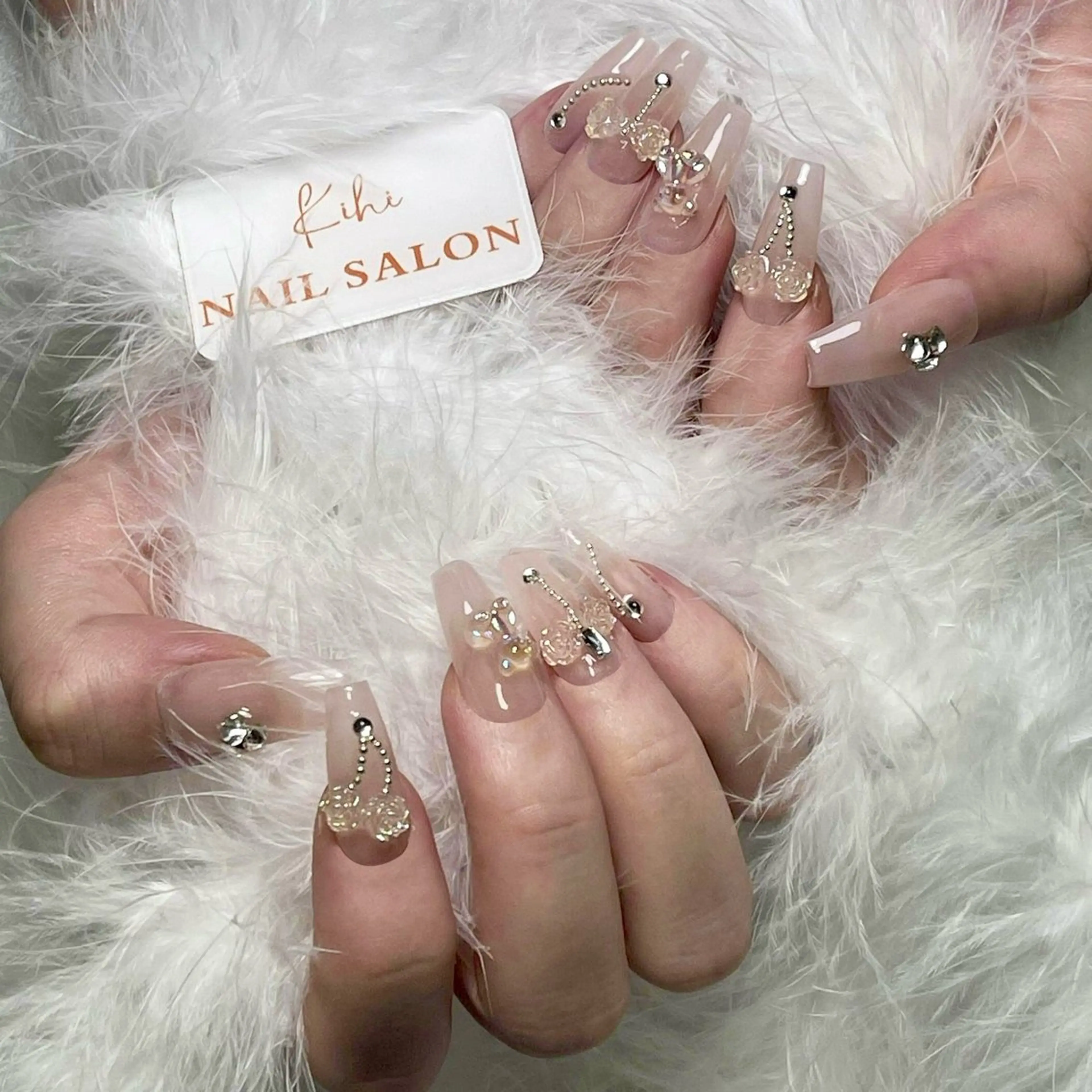 ネイル アートネイル フレンチネイル ジェルネイル グラデーション 韓国ネイル さくら💮💮 【オフ無料】のネイルデザイン