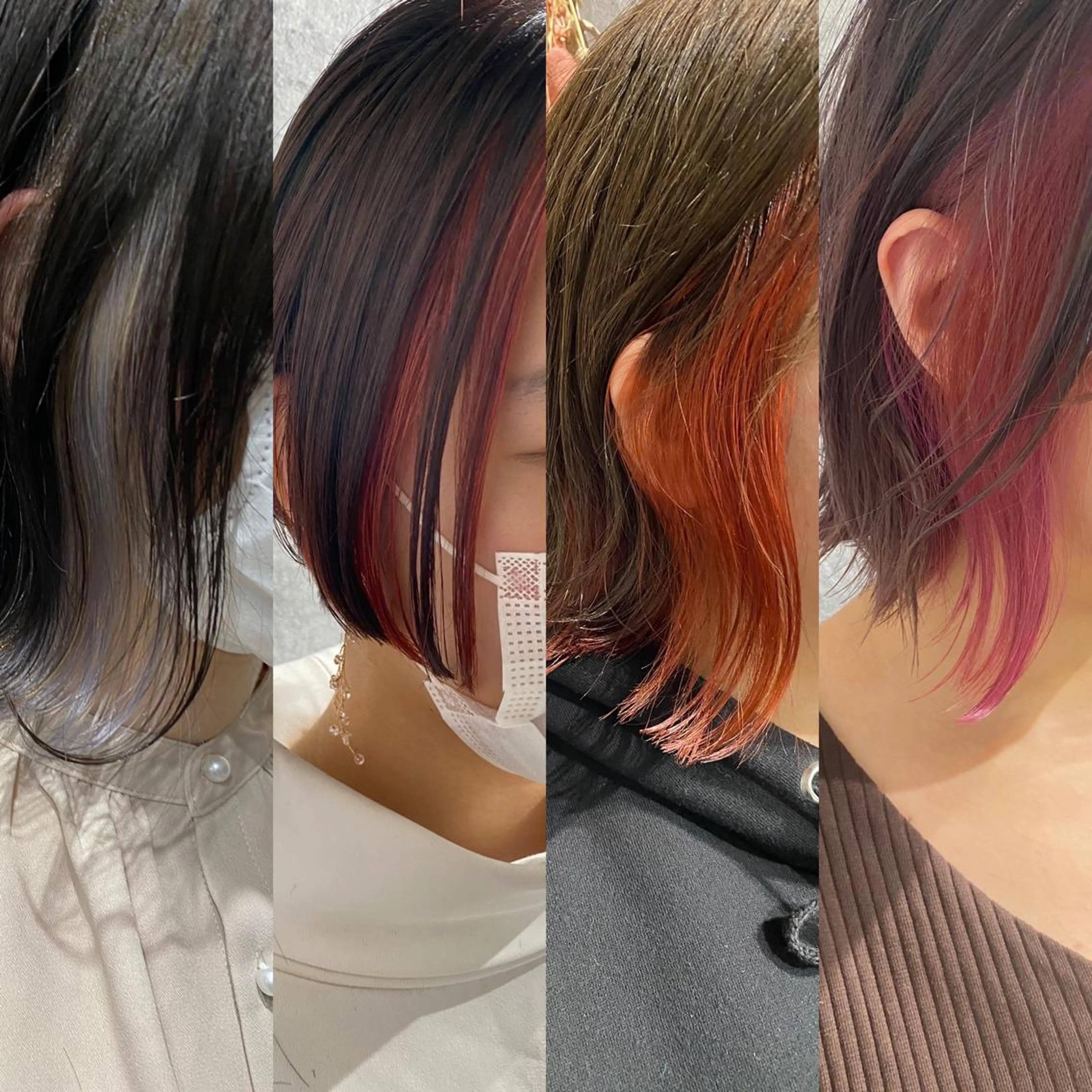 ミディアム カット ヘアカラー ヘアセット Rico OFFICIALのヘアスタイル