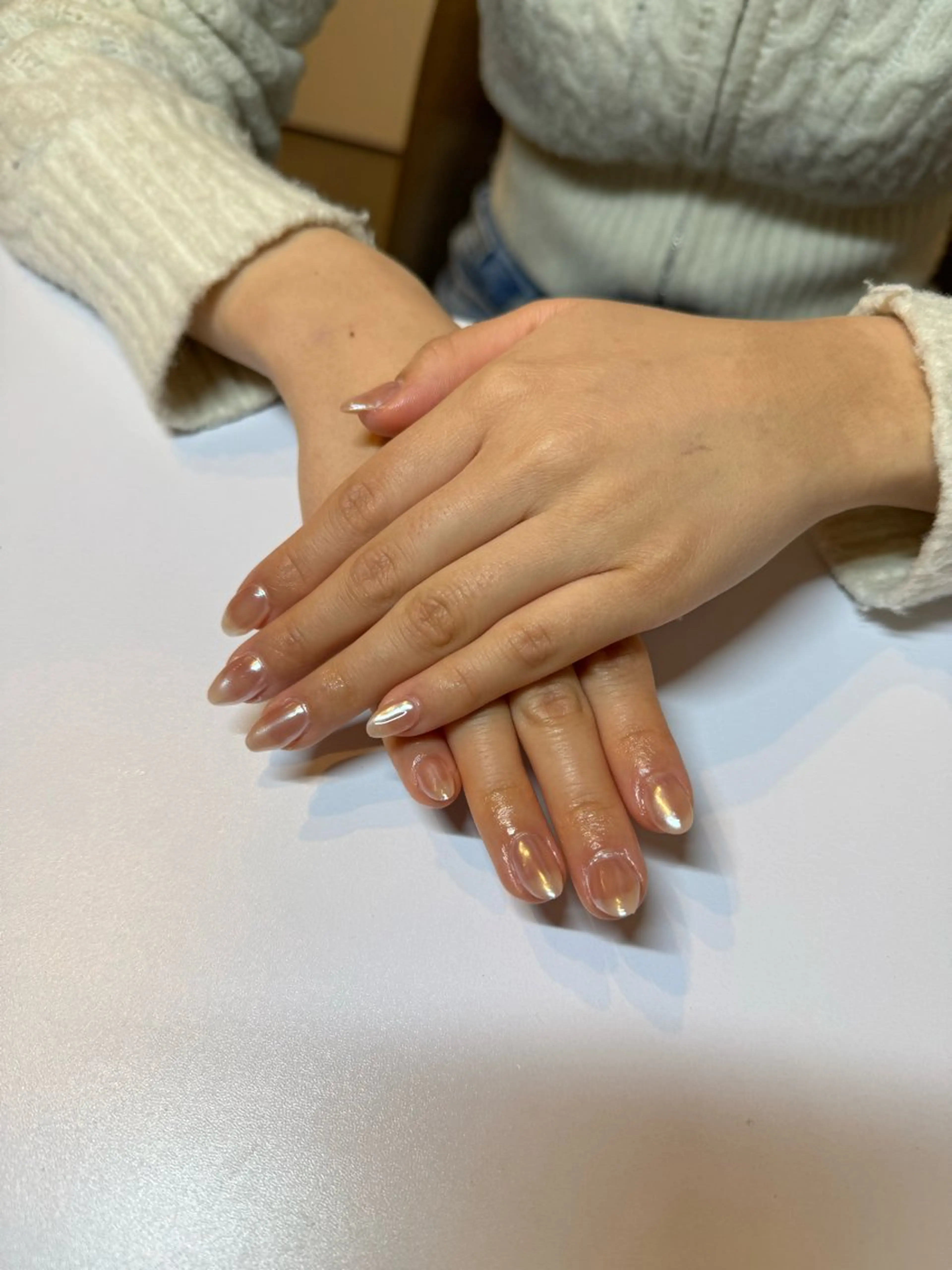 ネイル オーロラネイル ハンドネイル 濱岡 咲のネイルデザイン