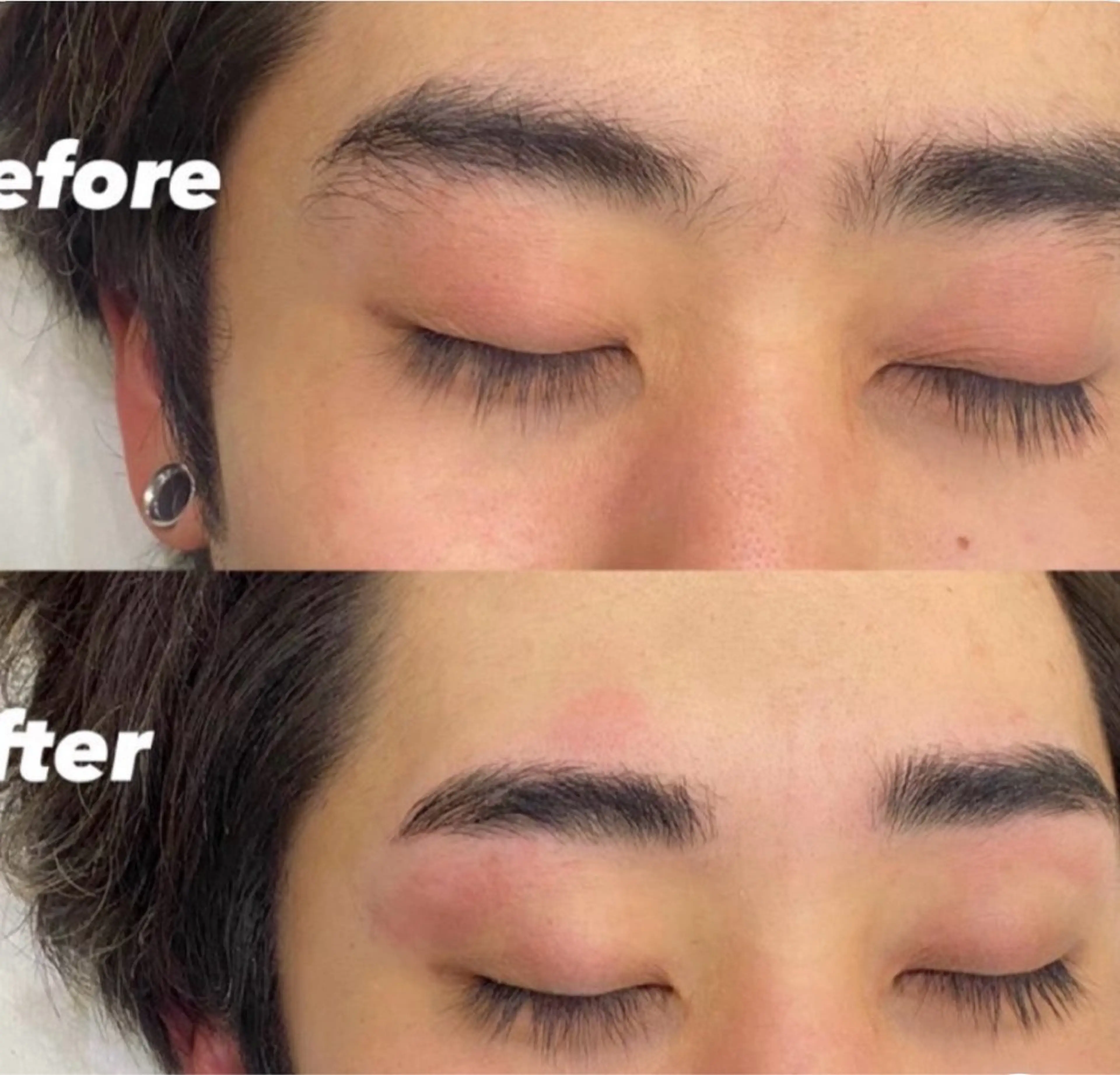 眉カット＋眉ワックスの写真