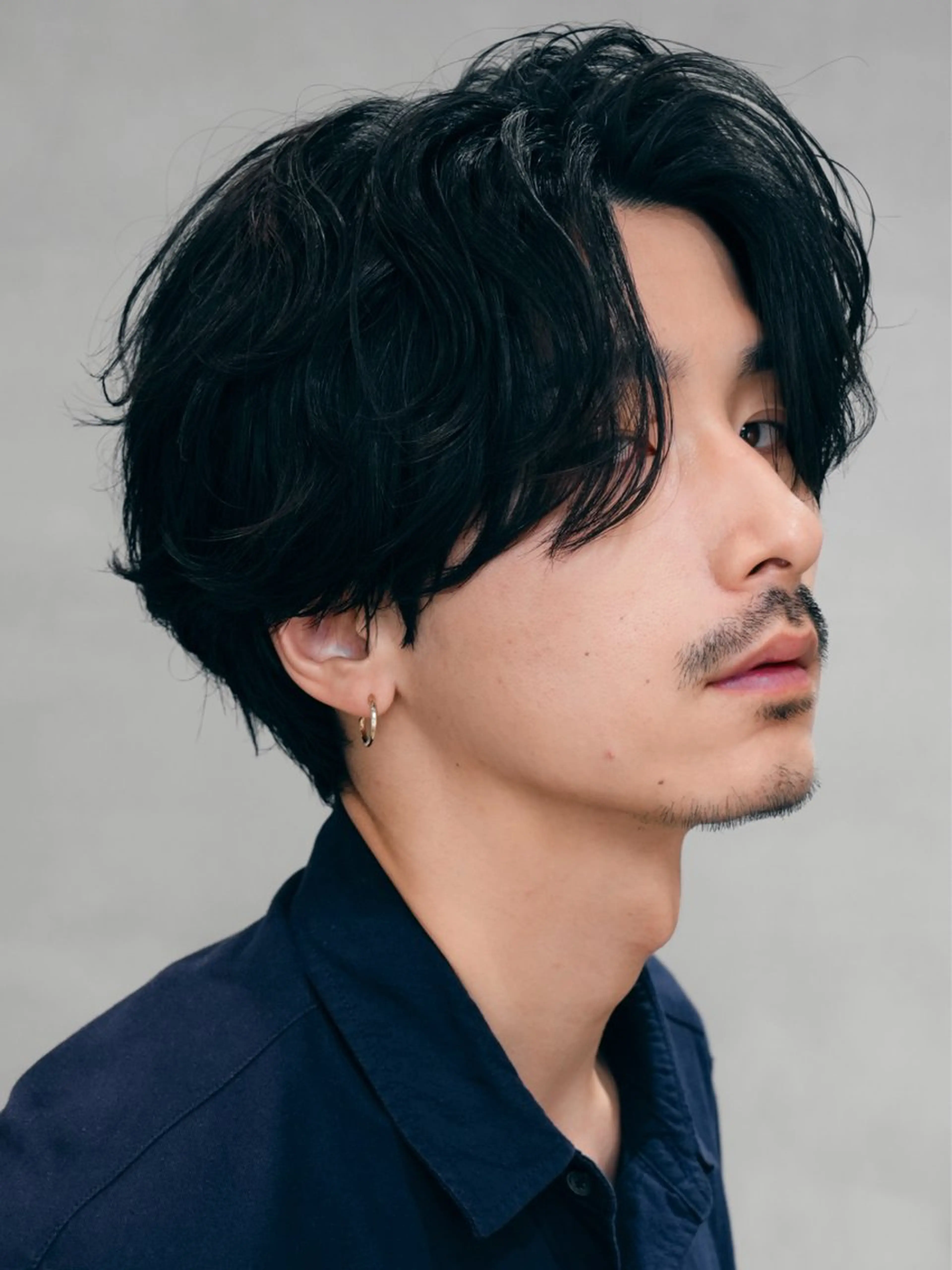 ショート パーマ メンズ センターパート ニュアンスパーマ カット fifth栄所属・メンズパーマ 名古屋/水谷颯のヘアスタイル