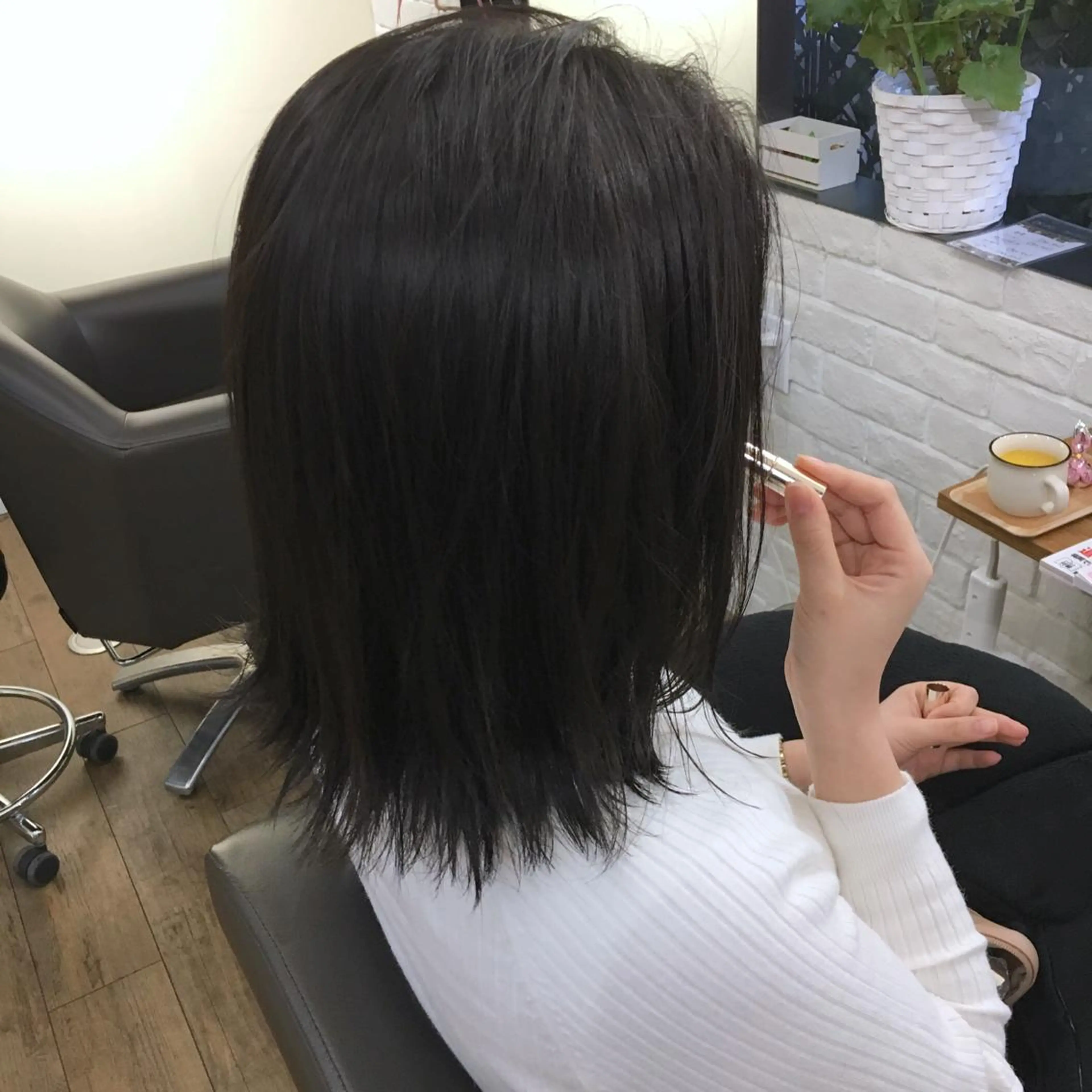 ミディアム カラー アディクシーカラー 上川 美幸のヘアスタイル