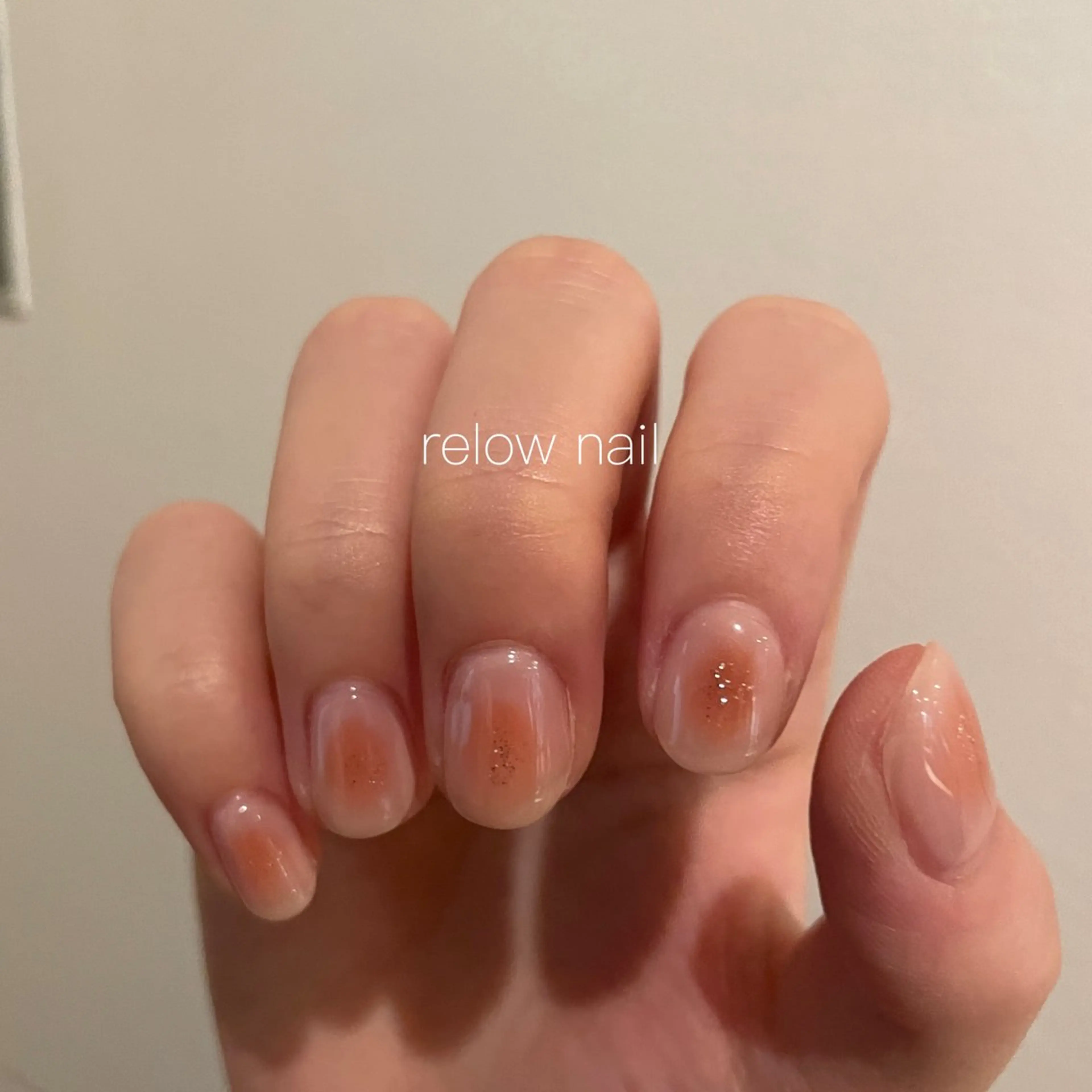 ネイル チークネイル ワンカラーネイル 🌷 YURI🌷のネイルデザイン