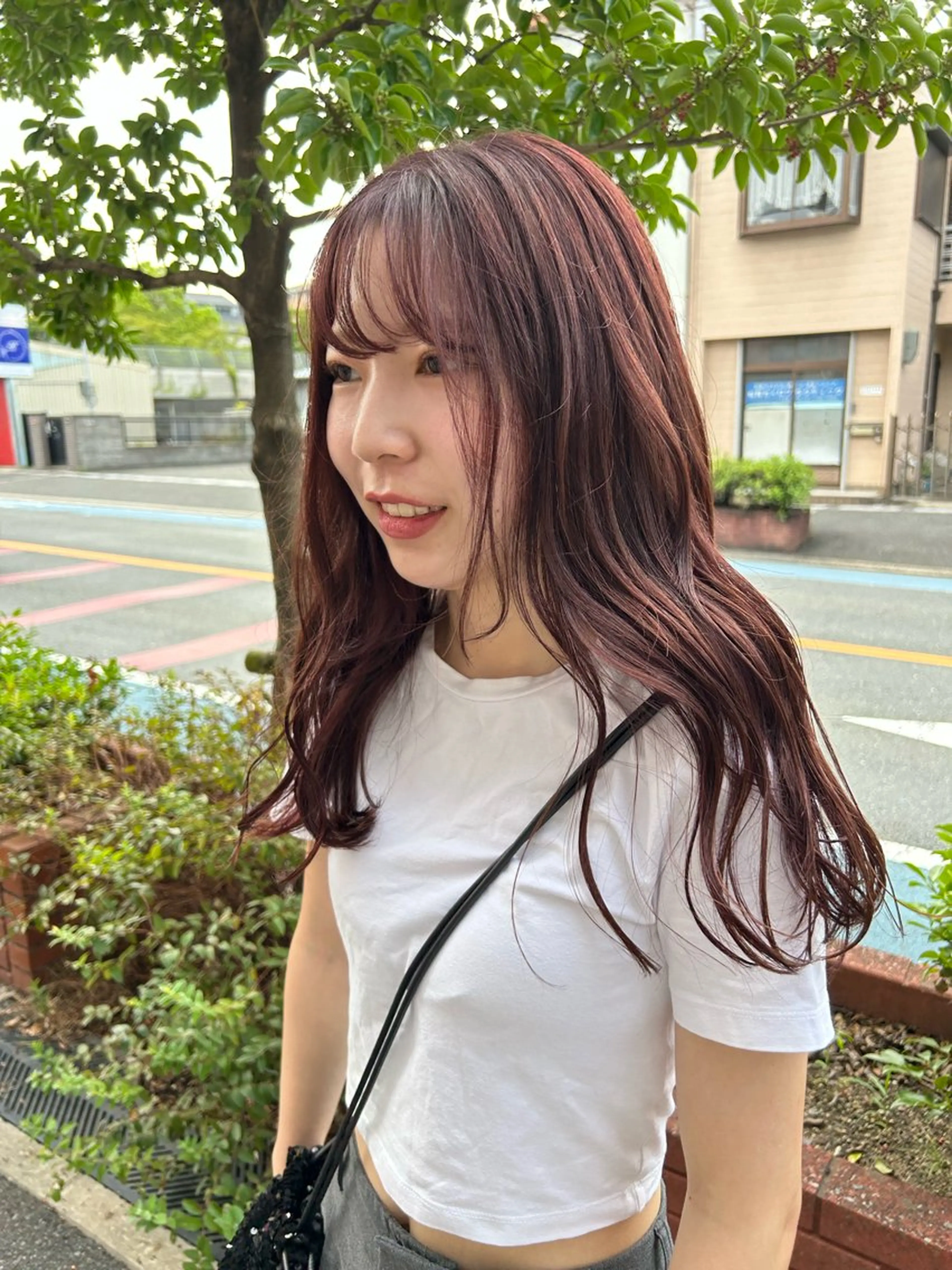 ロング カラー ヘアカラー トリートメント 馬場 瑞穂のヘアスタイル