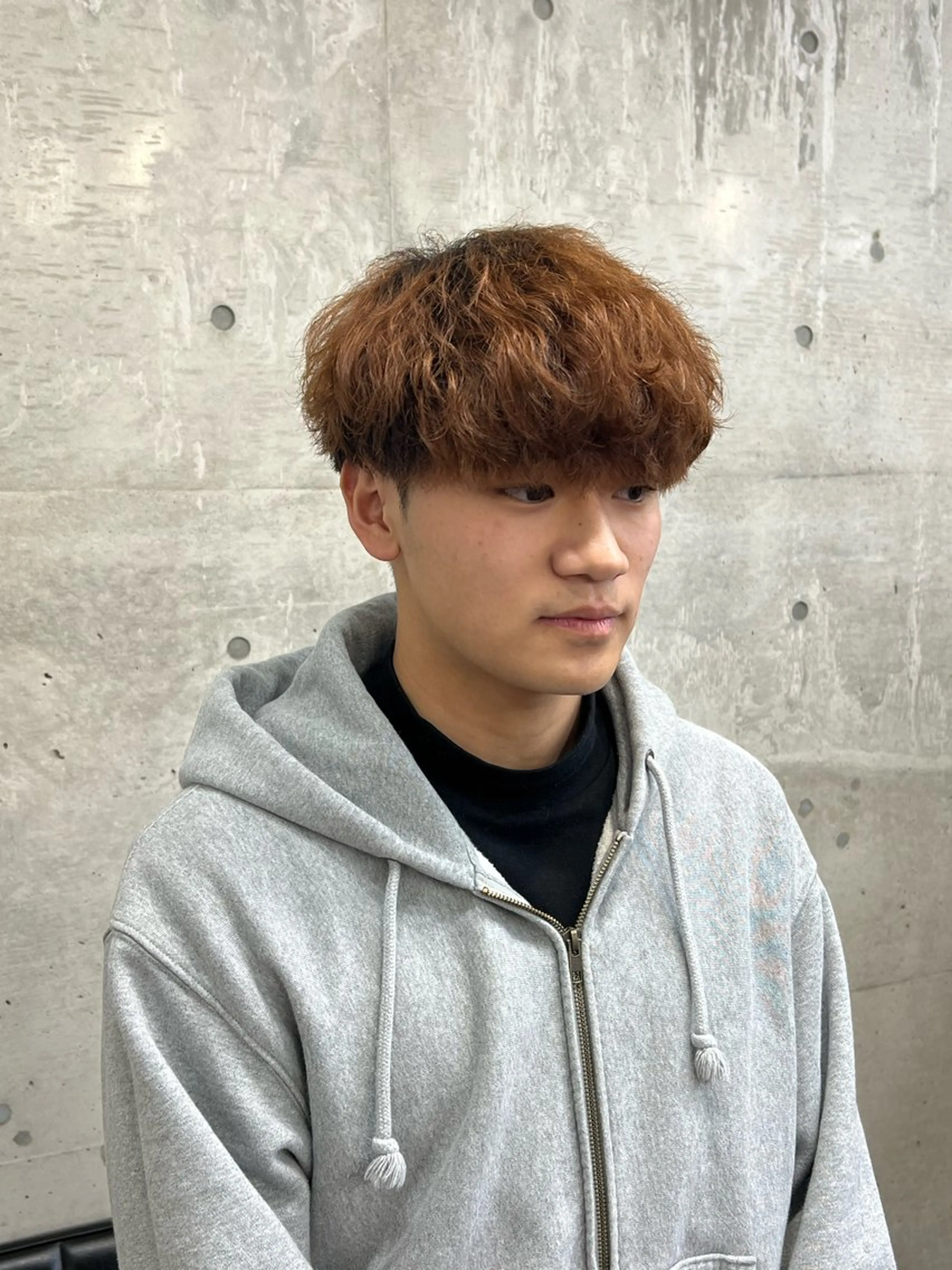 ショート メンズ メンズパーマ 波巻きパーマ トリートメント カット Yui/メンズカラー /シャドウパーマのヘアスタイル