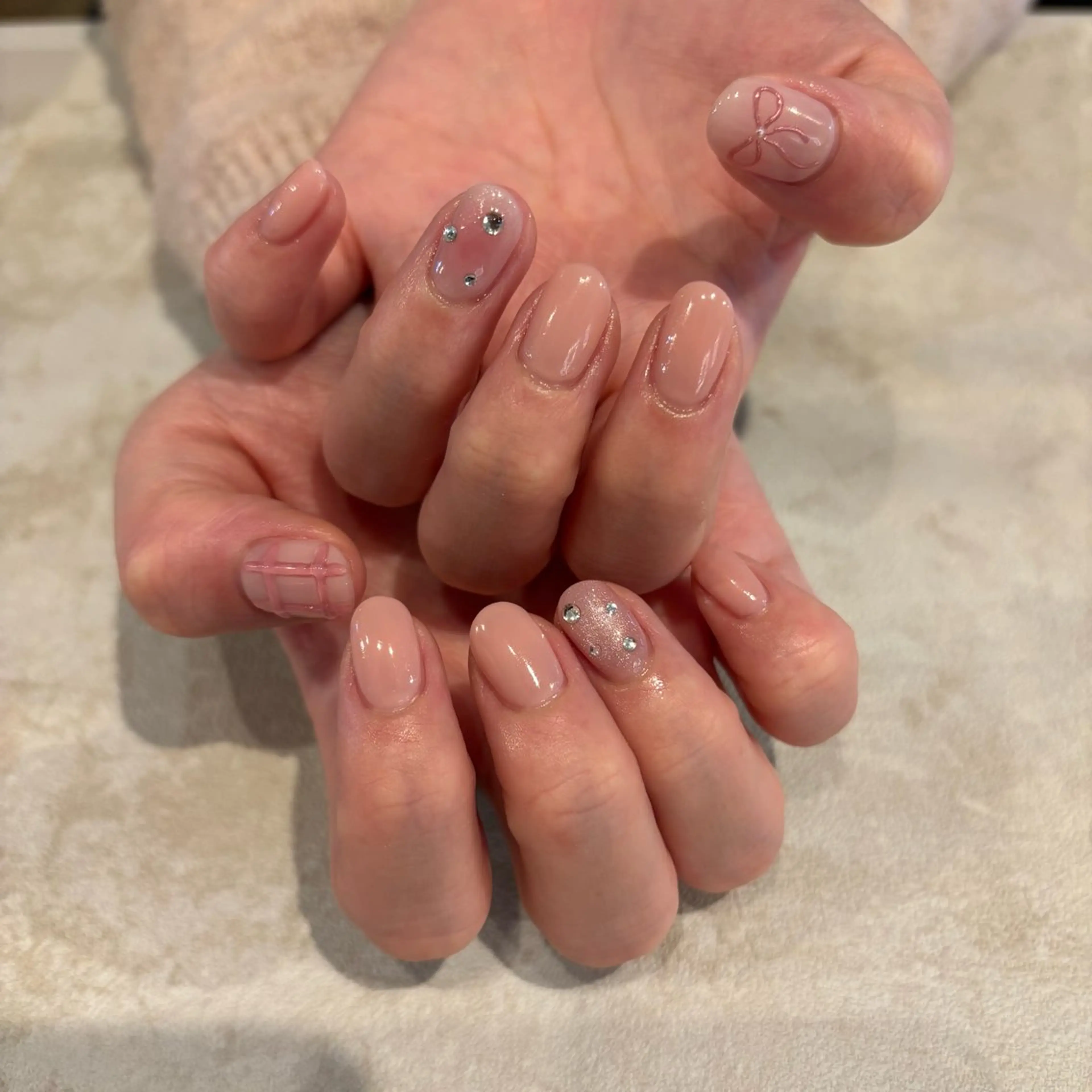 組み合わせ自由♪ハンド4本アートコース ¥6,160 ※オフ無しの写真