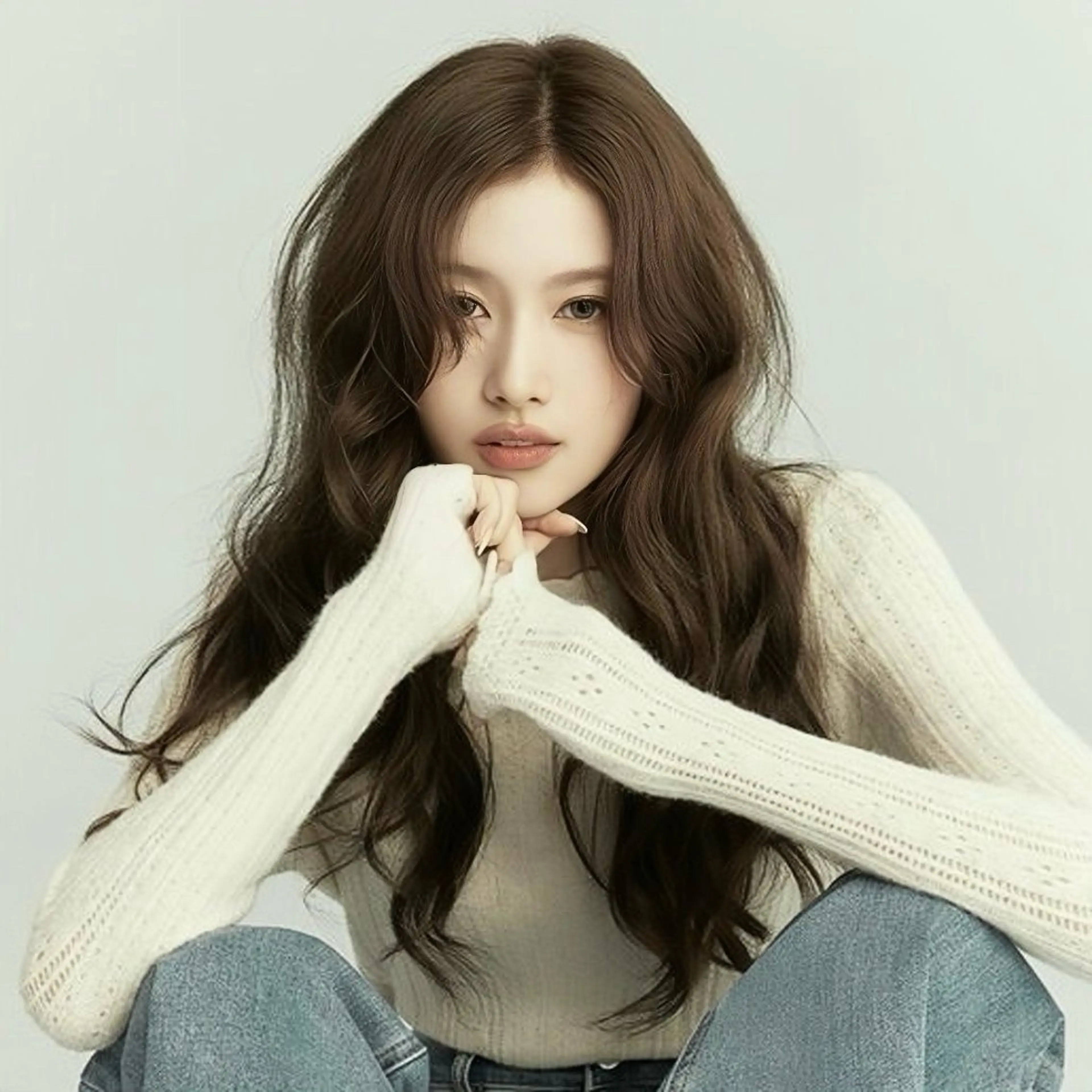 ロング カラー 🤍韓国大人っぽ ベージュMAI🤍のヘアスタイル