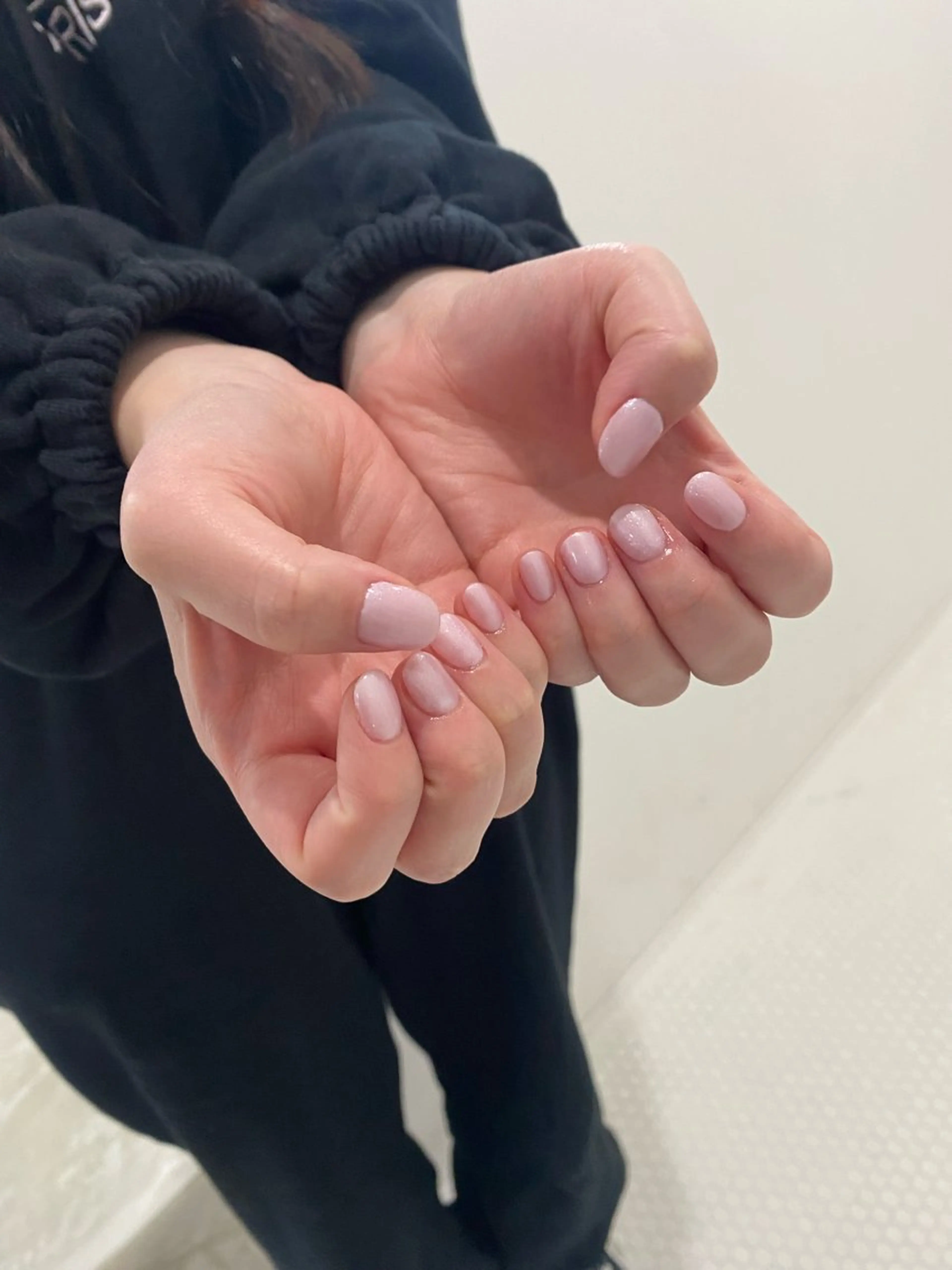 ネイル オーロラネイル ラメ(グリッター) ピンク mew (ミュー)所属・y nahoのネイルデザイン