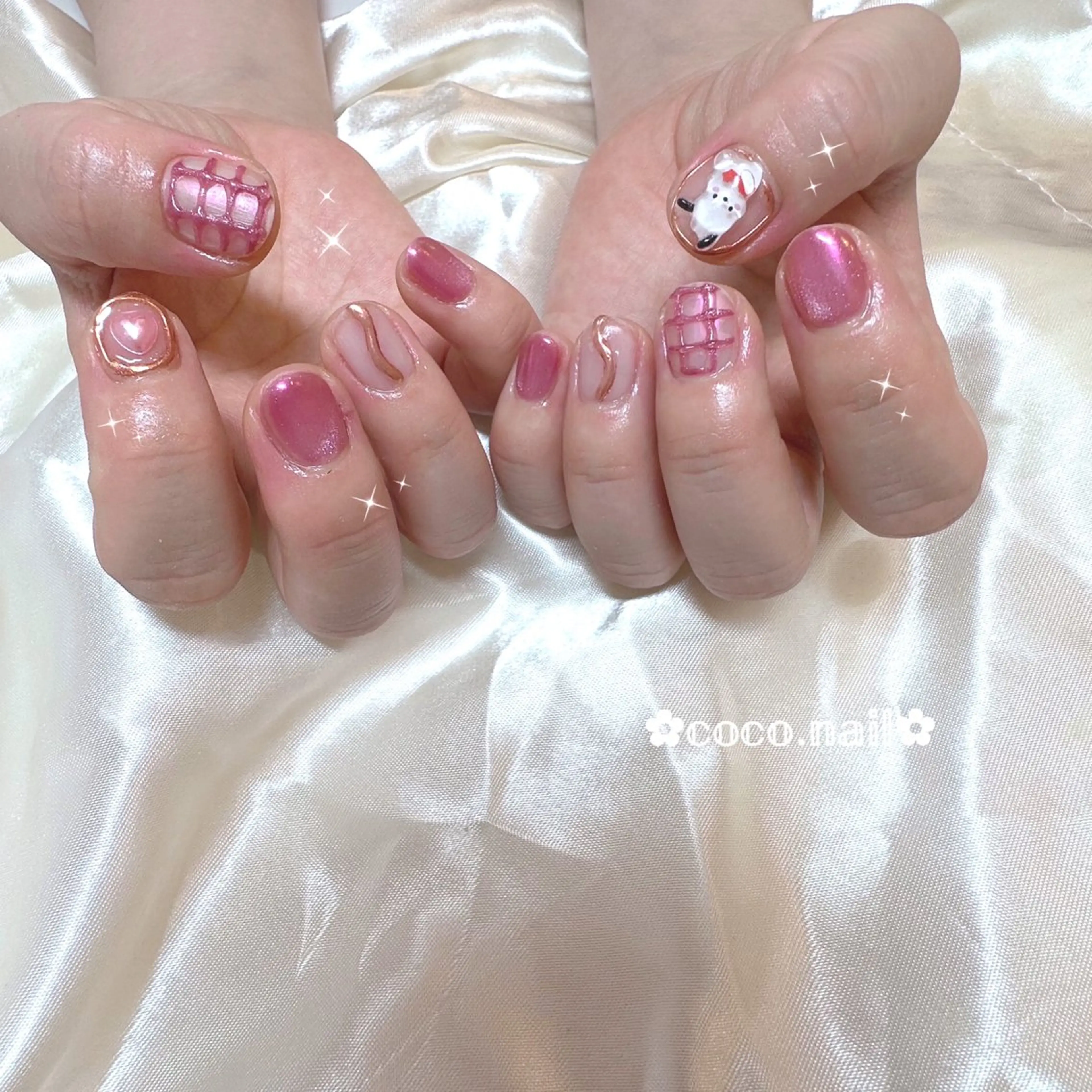 ネイル lili.nail y2k/ワンホンのネイルデザイン