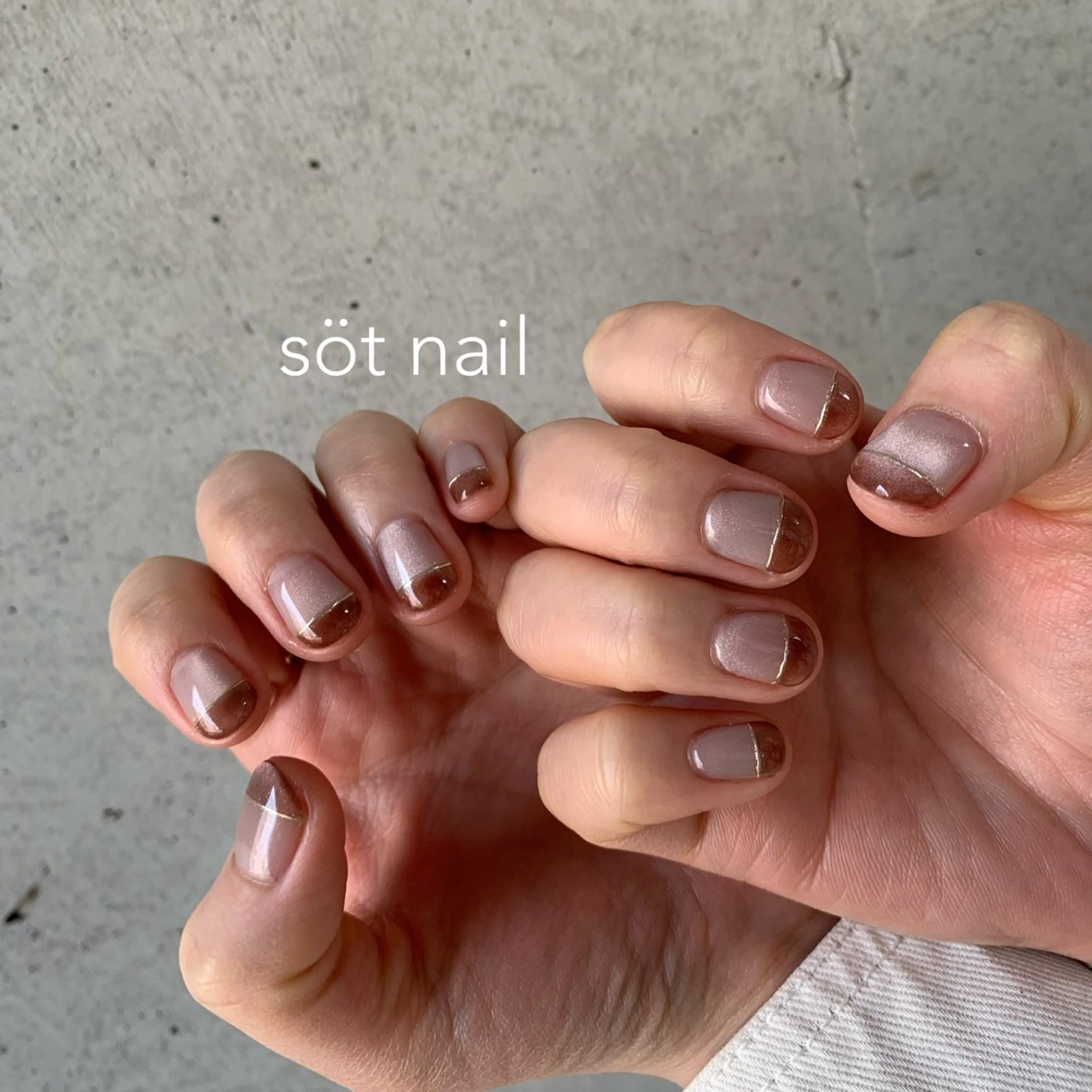 ネイル マグネットネイル ミラーネイル ハンドネイル söt nail所属・岡田 恵美のネイルデザイン