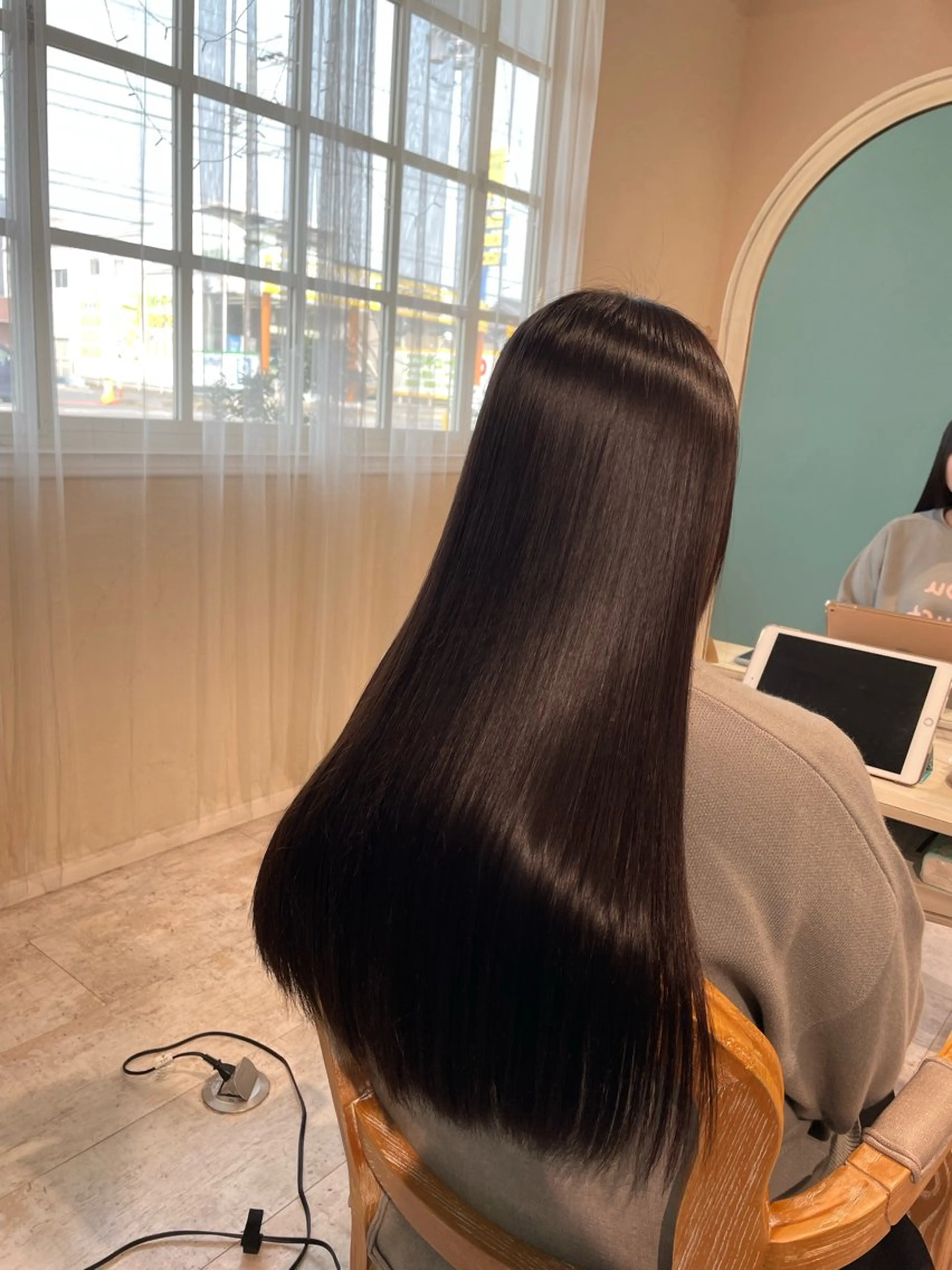 ストレートパーマ+マイクロバブルmarbbの写真