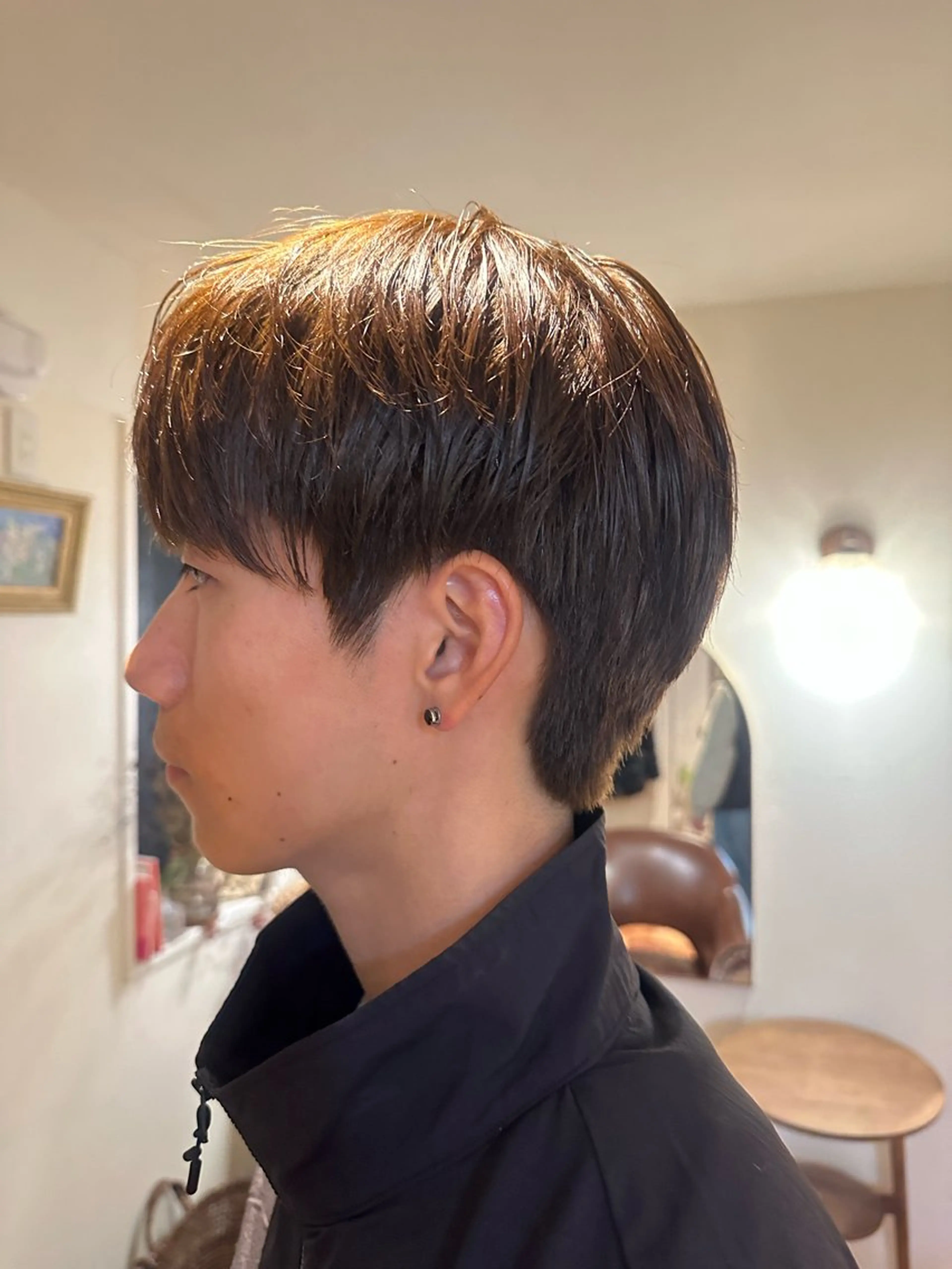 カット＋リタッチカラー（ブリーチなし）の写真