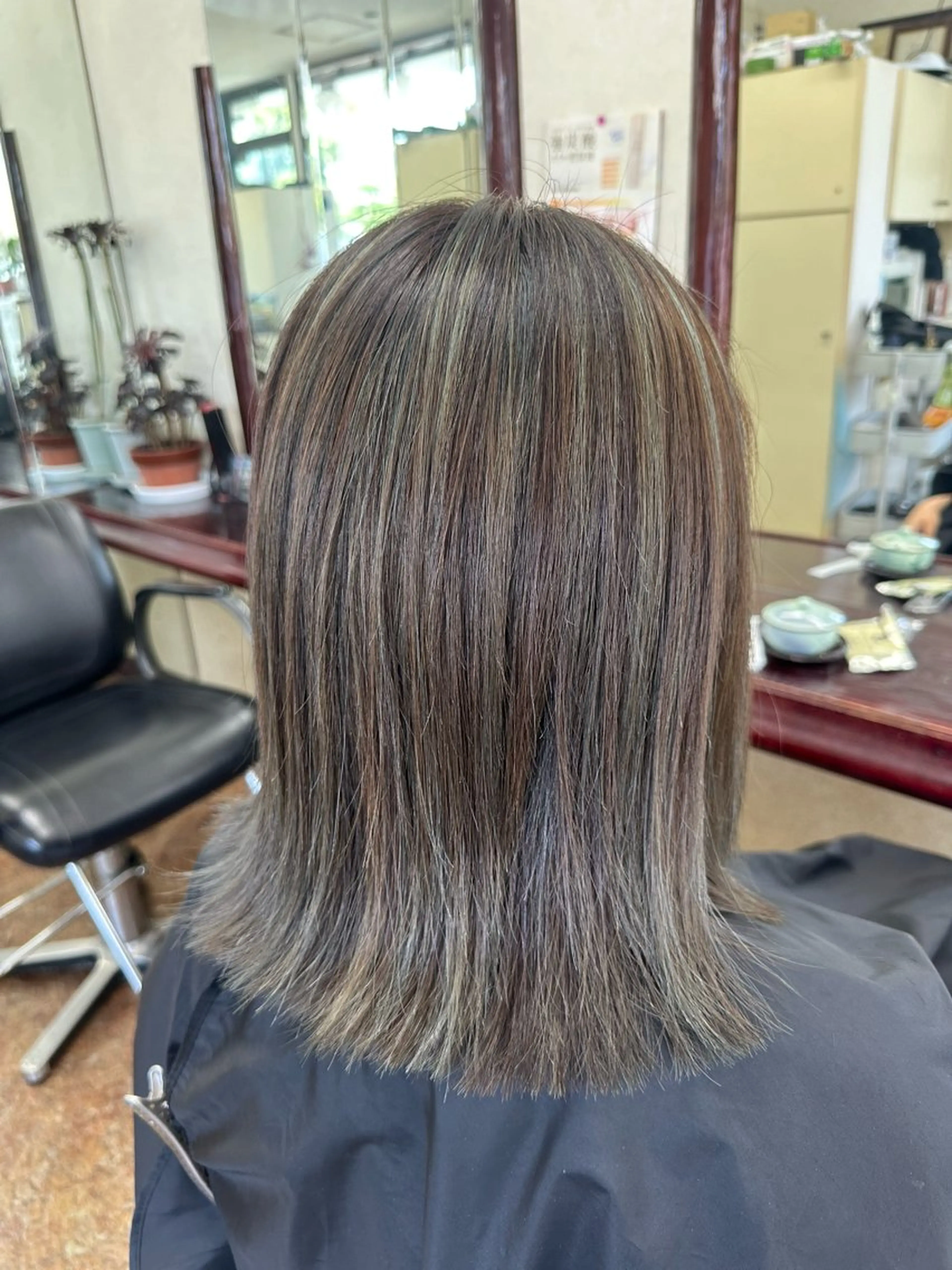 ミディアム カラー ハイライトカラー ハイライト 後藤 弓佳のヘアスタイル