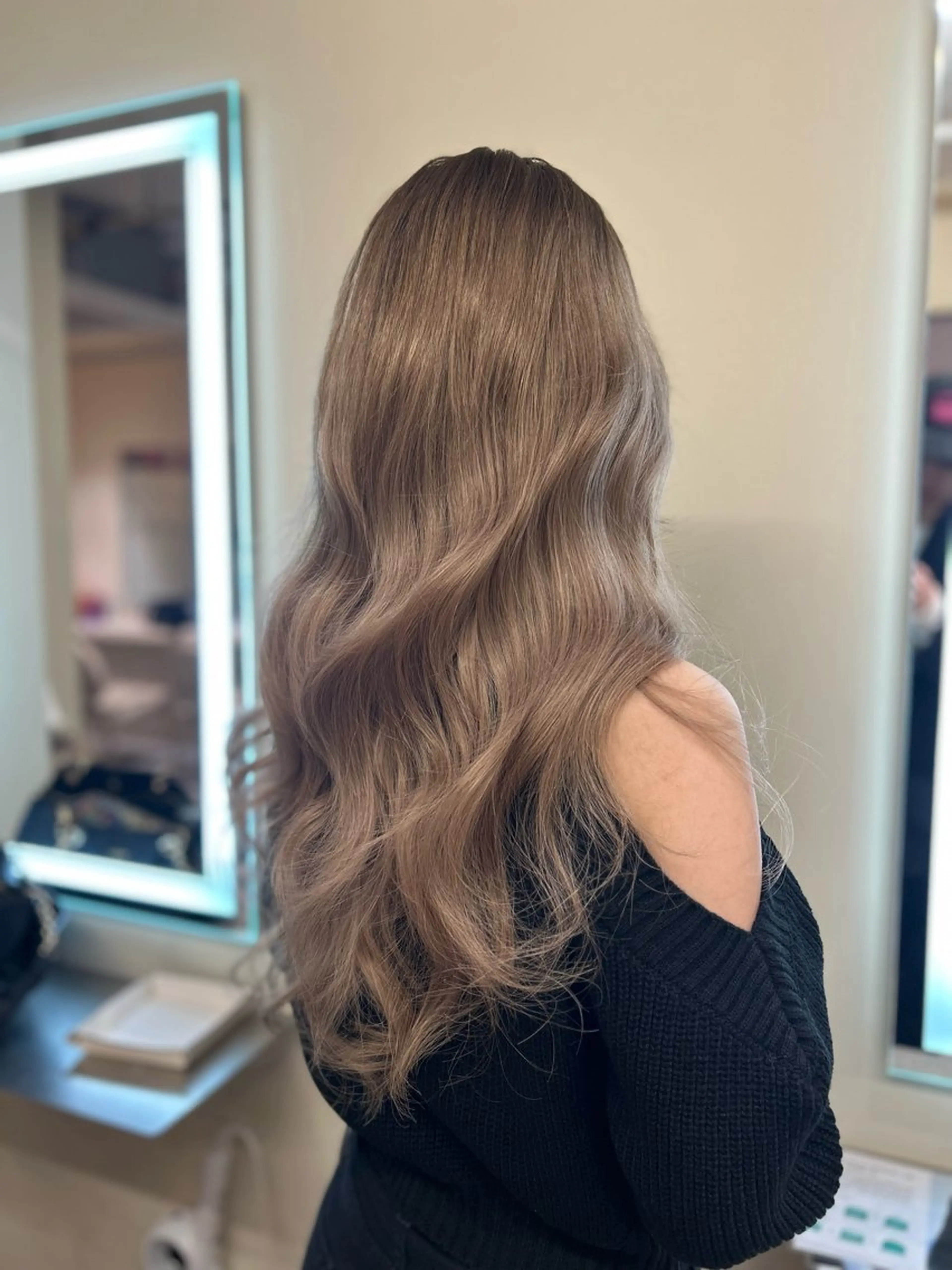 ロング 顔周りカット ハイライト 髪質改善 トリートメント カット ヘアカラー 🫧透明感ケアカラー //金子 聖汰🫧のヘアスタイル