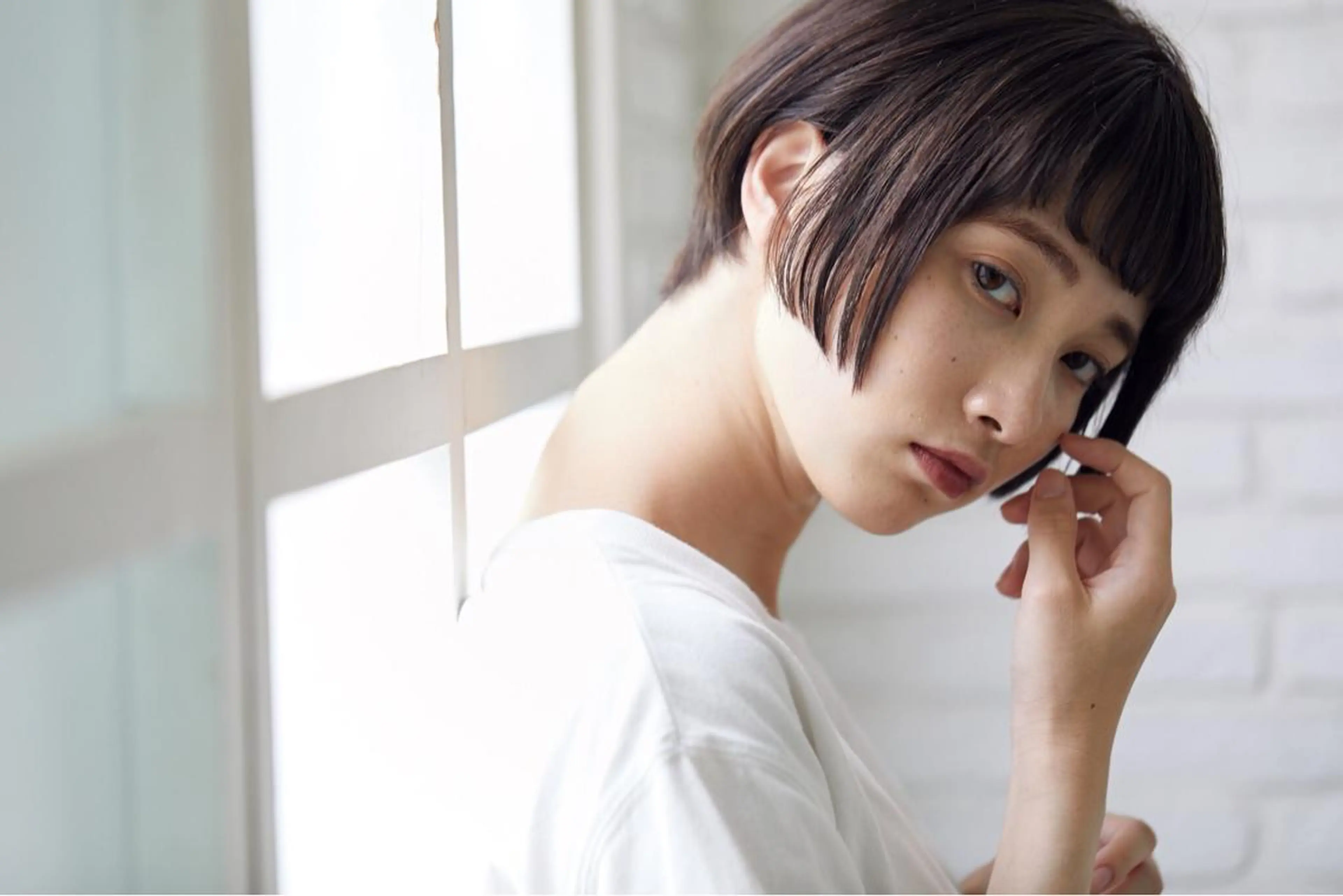 ショート カラー THE DAY所属・AKI HASHIMOTOのヘアスタイル