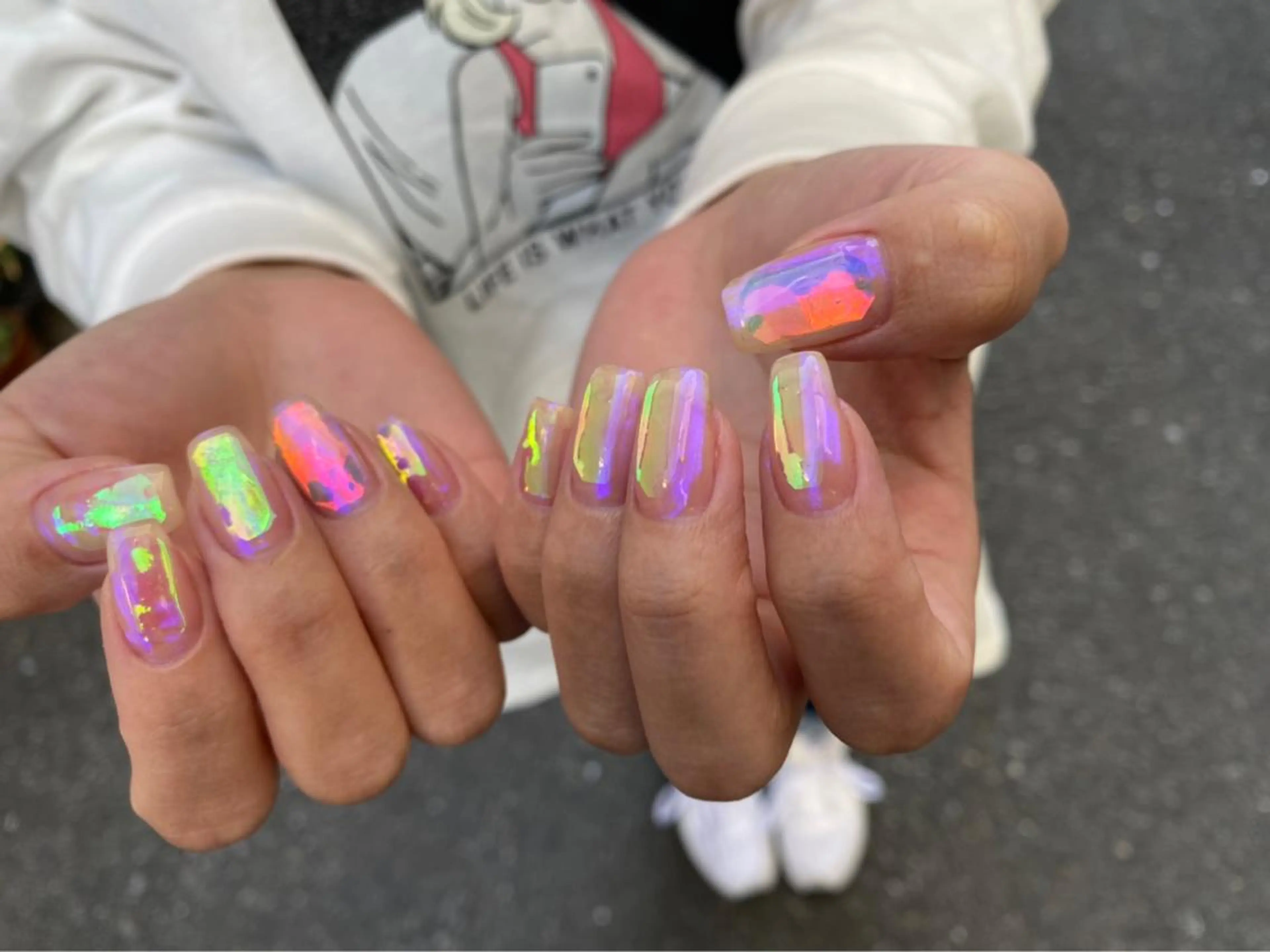 ネイル 氷ネイル・うるうるネイル Lino nail所属・Lino nailのネイルデザイン