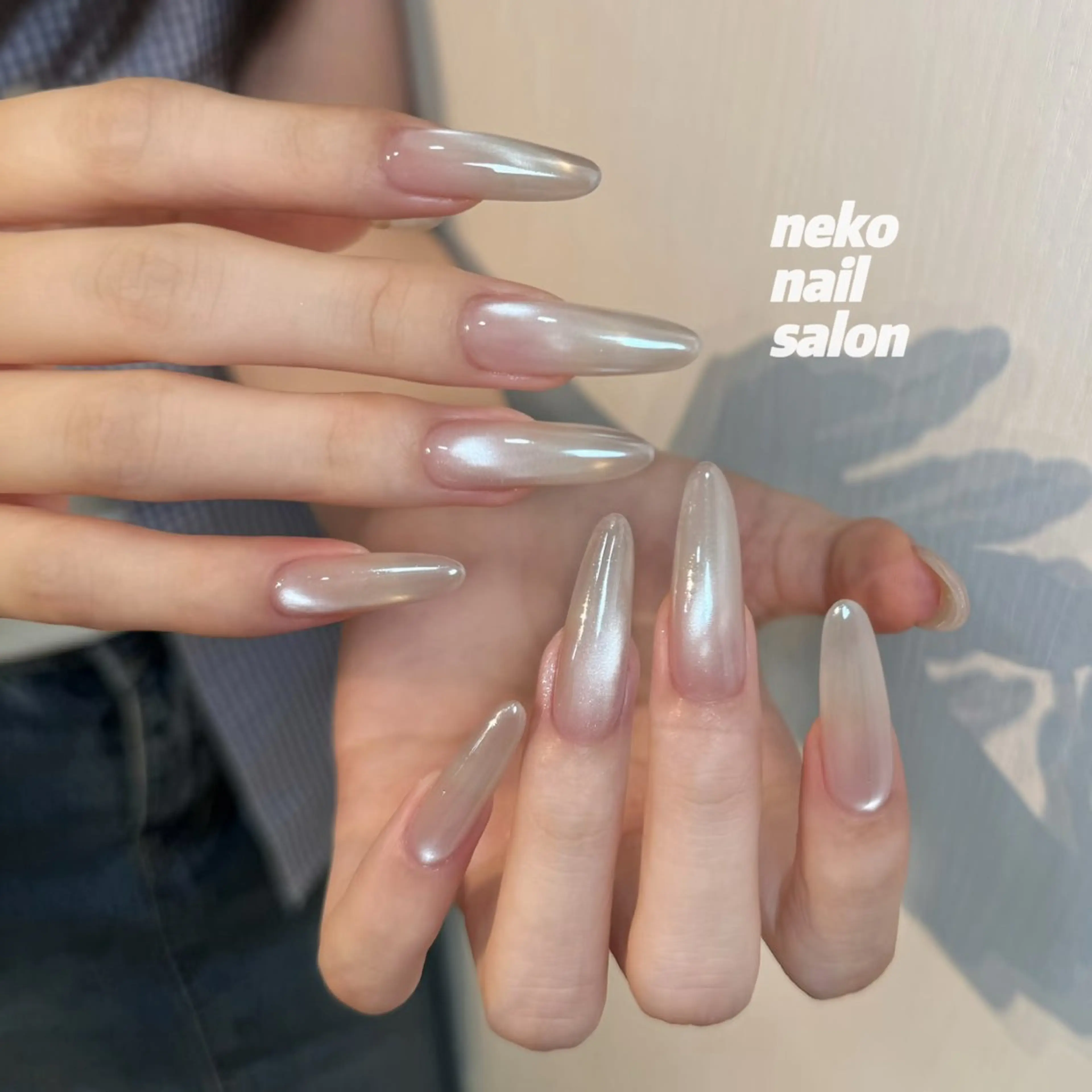 ネイル オーロラネイル マグネットネイル ハンドネイル neko nail所属・neko nailのネイルデザイン