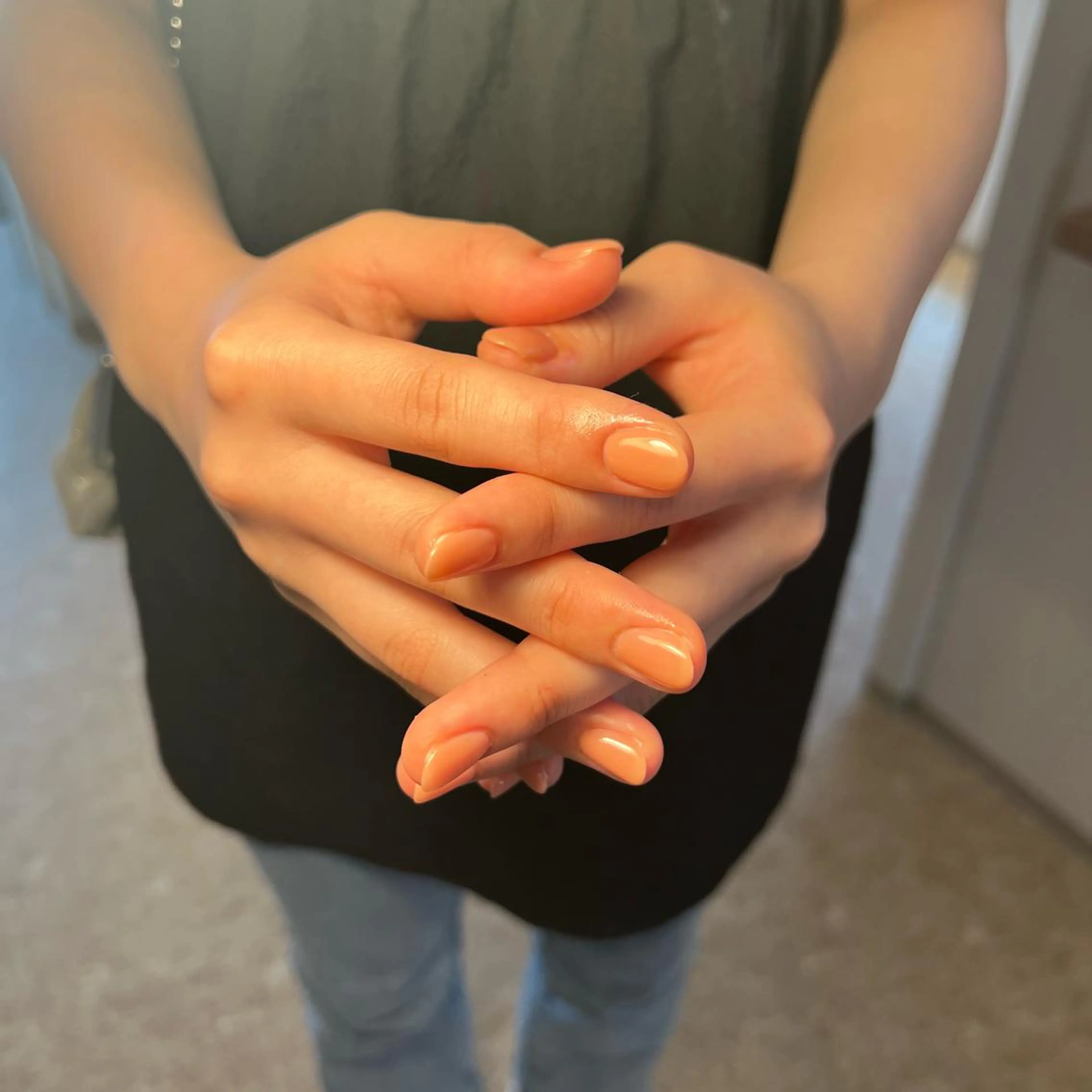 ネイル ピンク ピンクベージュ Yarm As Etel　。のネイルデザイン