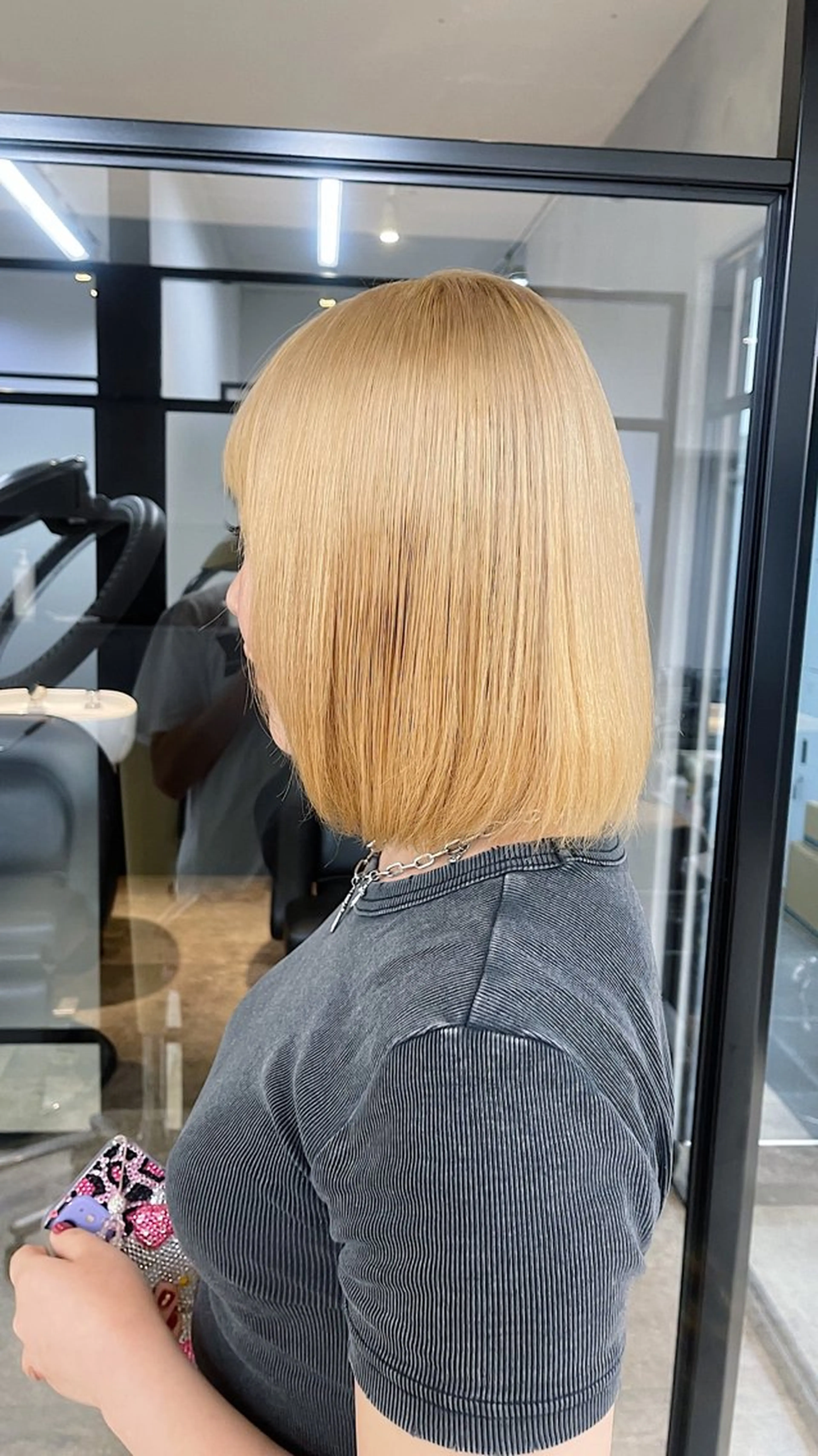 ショート 縮毛矯正 トリートメント け んブリーチ縮毛矯正のヘアスタイル